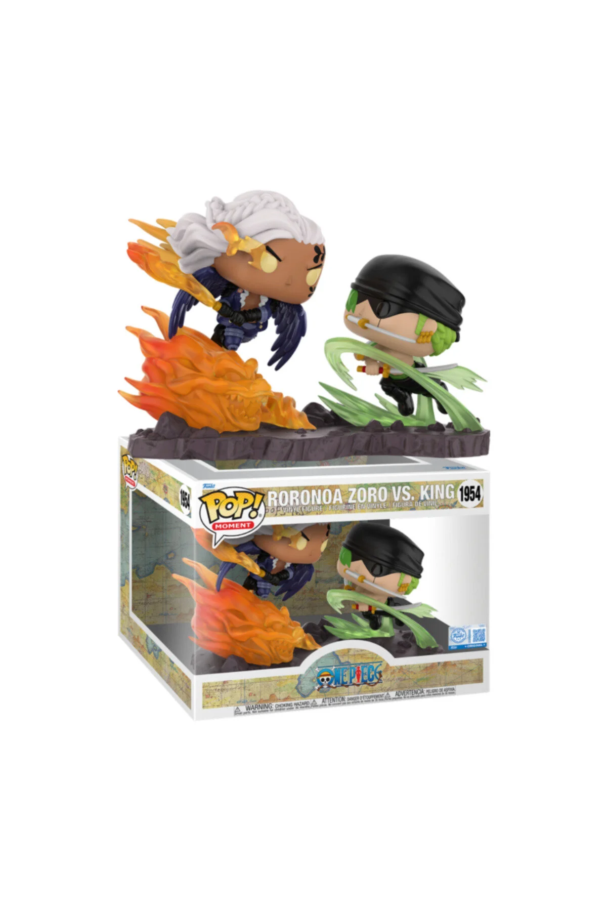 فیگور ONE PIECE – RORONOA ZORO VS. KING بدون نقاب پاپ! لحظه شماره 1954 Funko