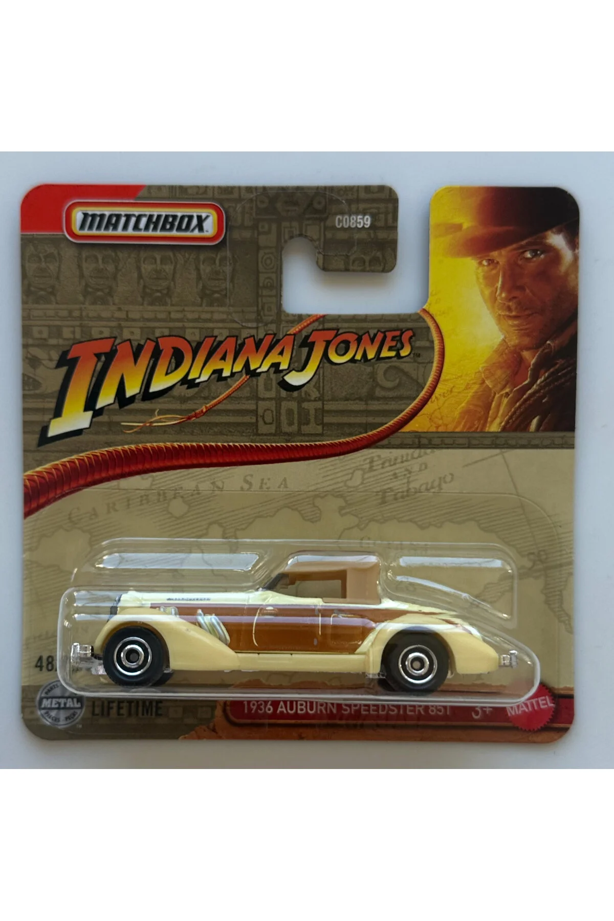 ماشین اسباب بازی MATCHBOX 1936 AUBURN SPEEDSTER INDIANA JONES HOT WHEELS