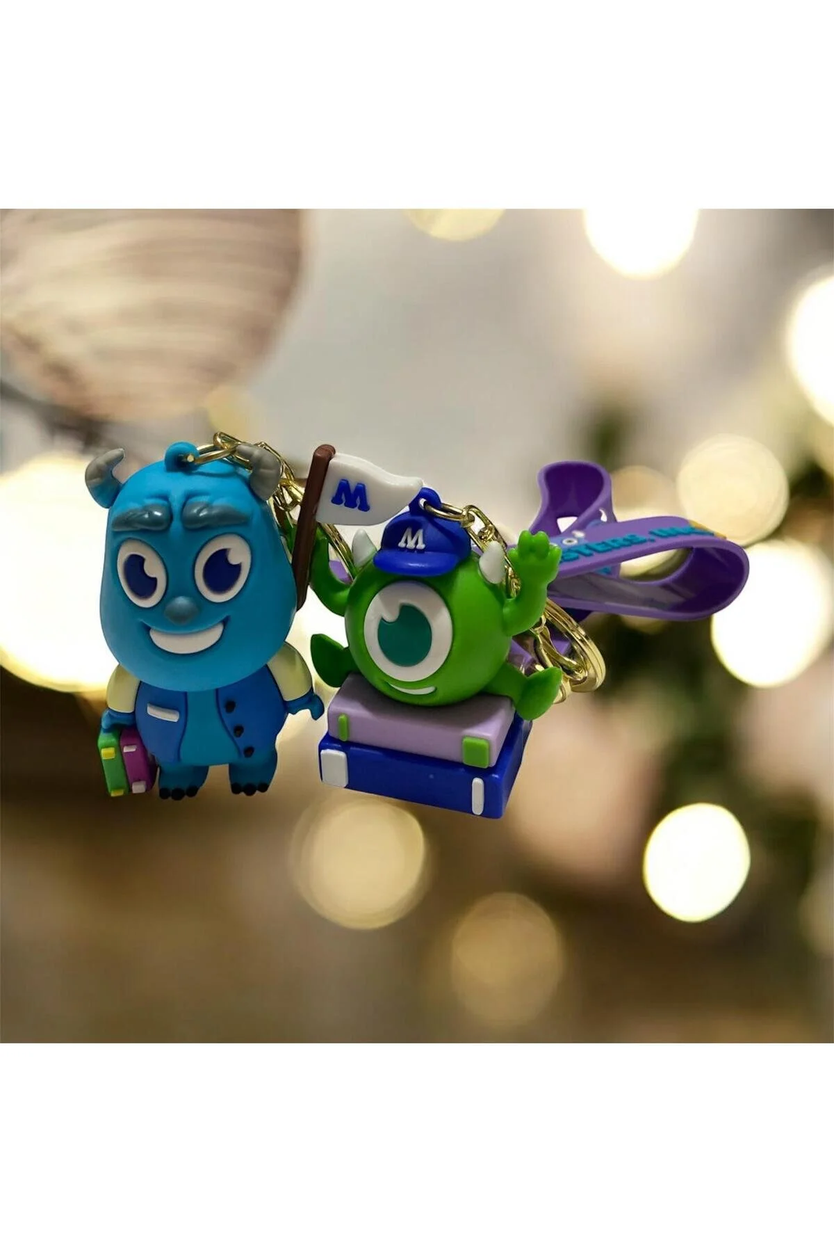 جلیقه کلید MONSTERS MIKE WAZOWSKI فیگور جاکلیدی زیور آلات کیف 2 بسته ÇERÇİ MELEK