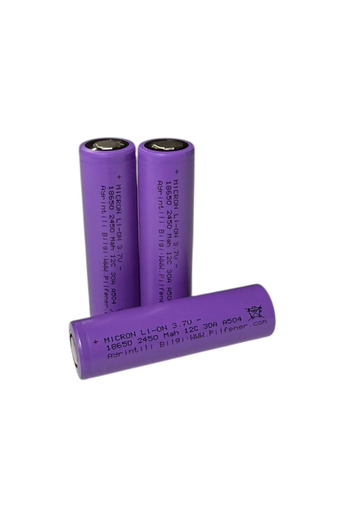 باتری و شارژر 18650 3.7 ولت 2450 MAH 12C لیتیوم 10 قابل شارژ Micron