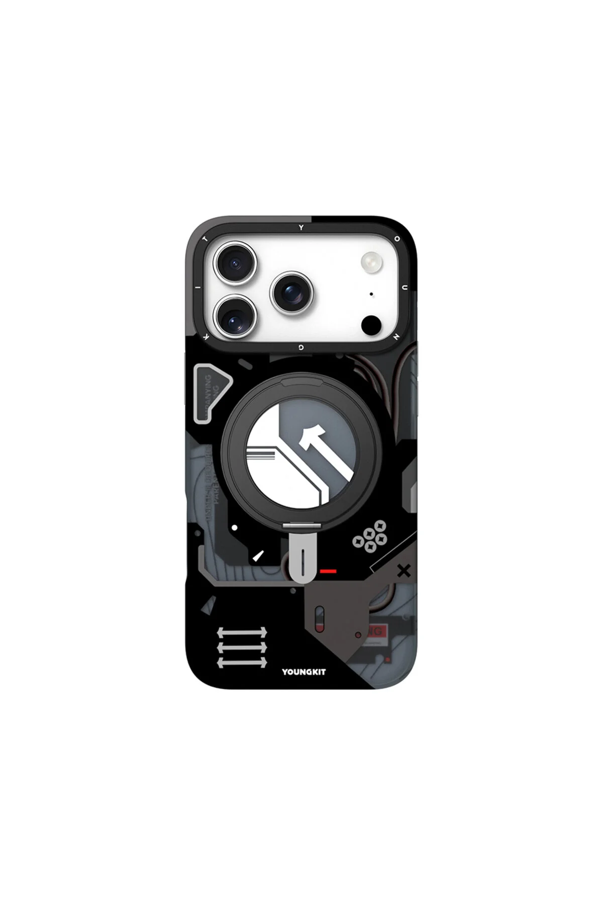 کاور و قاب سری STARSHIP سازگار با IPHONE 17 PRO ویژگی شارژ ایمن M مشکی Youngkit