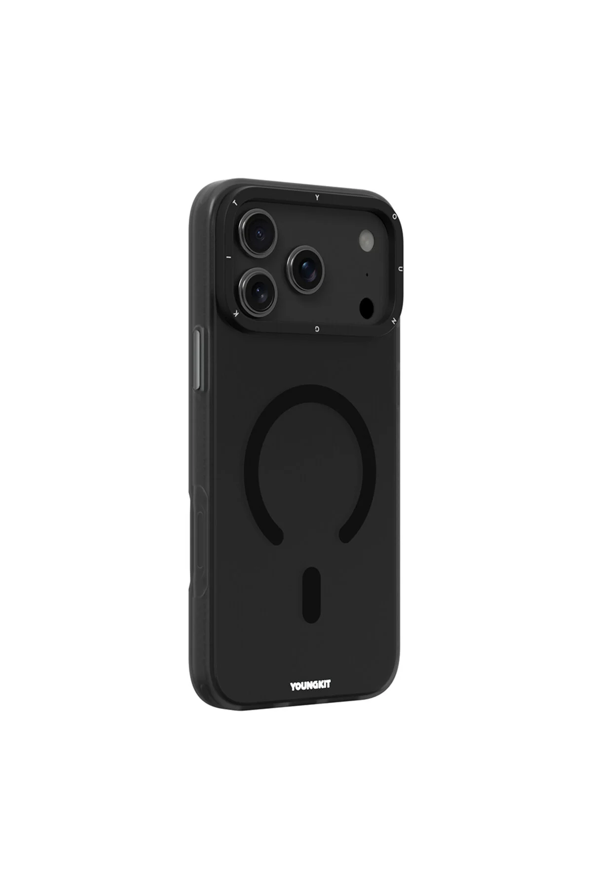 کاور و قاب محافظ سری شنی مخفی آیفون 17 پرو با ویژگی شارژ ایمن M مشکی Youngkit