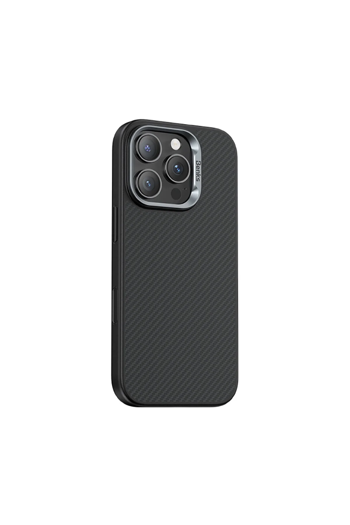 کاور و قاب IPHONE 16 PRO MAX COMPATIBLE CASE CARBON FIBER M SAFE HYBRID ARMORPRO با دکمه کنترل دوربین Benks