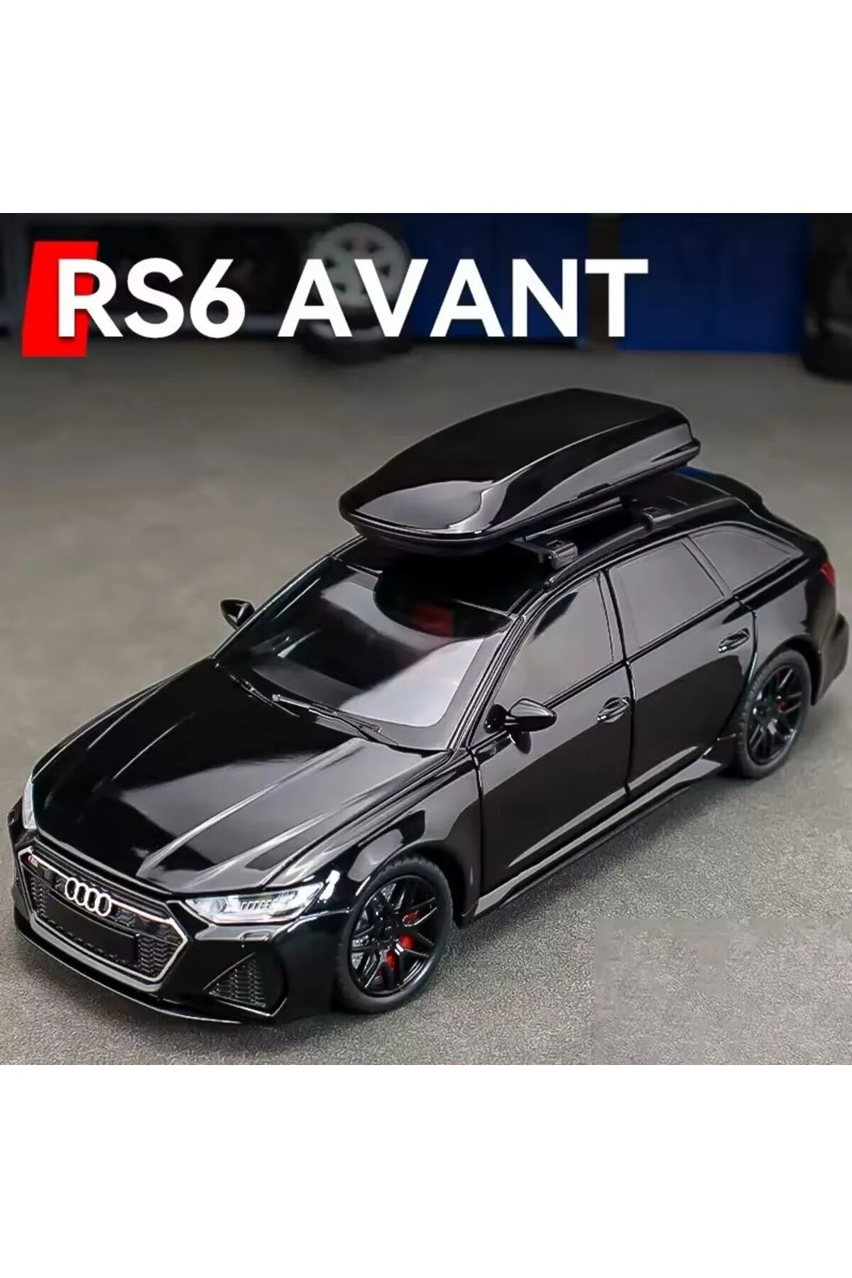 مدل خودرو AUDI RS6 CAR STATION WAGON 1:24 DIECAST METAL MODEL مشکی COLLECTION اورجینال scntoys