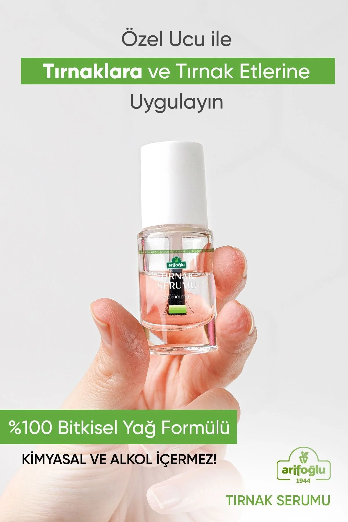 سرم تیره کننده و ضد قارچ ناخن با عصاره چای درختی، آویشن و اسطوخودوس 10 میلی لیتر عاریفاوغلو Arifoglu