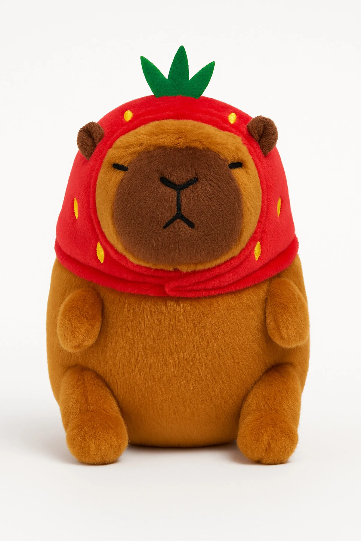 جلیقه کلید توت فرنگی جاکلیدی مخمل دار CAPYBARA اسباب بازی با کیفیت بالا Zek Store