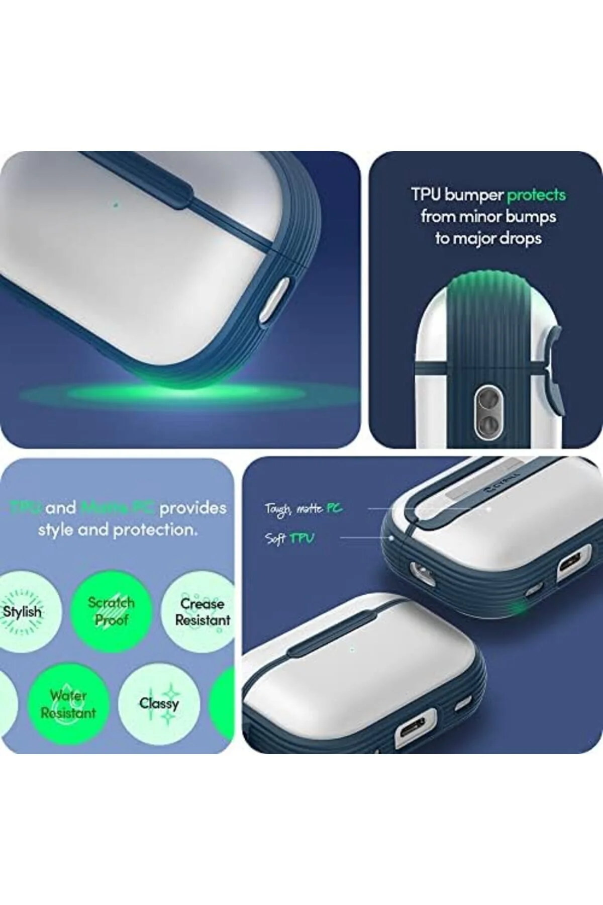 کاور تبلت سازگار با CIEL BY AIRPODS PRO نسل دوم CASE BRICK DEEP SEA STOREMAX