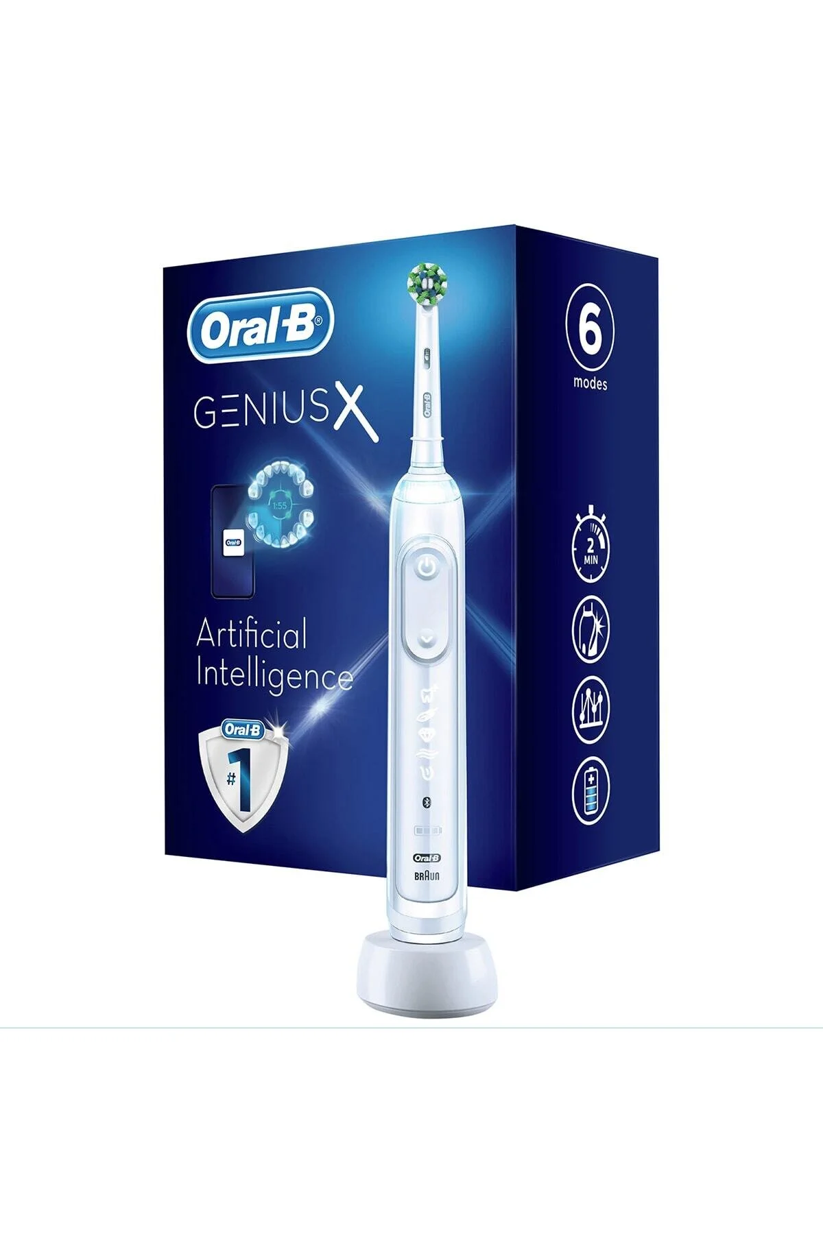 سلامت دهان و دندان مسواک قابل شارژ نبوغ سفید اورال بی Oral-B