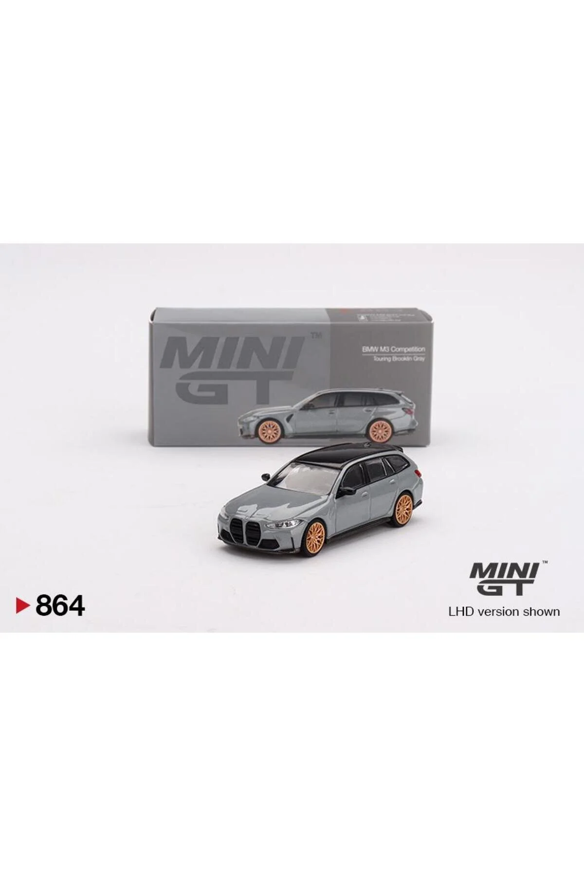 ماشین اسباب بازی BMW M3 COMPETITION TOURING BROOKLYN GREY 864 mini gt