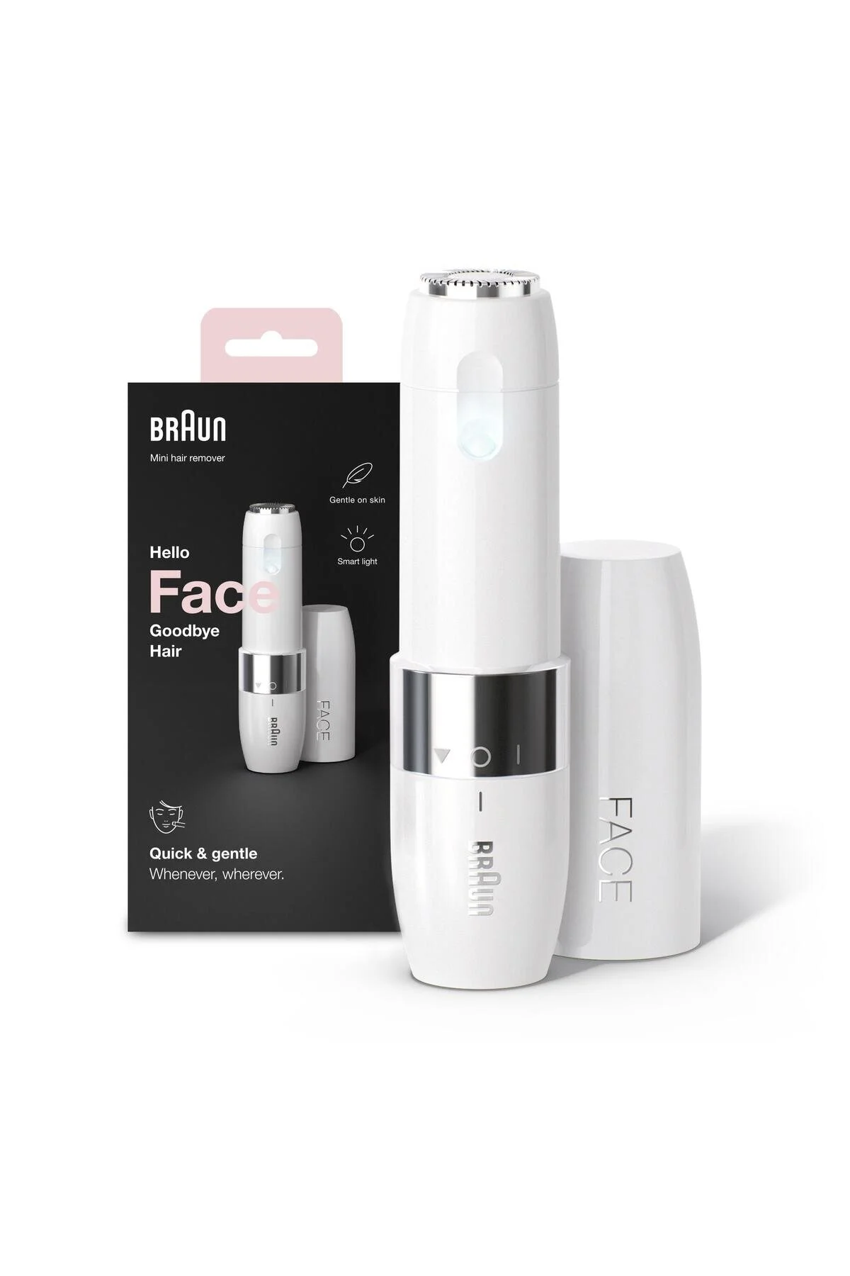 دستگاه کوچک و حرفه‌ای برداشتن موهای زائد Braun FS1000 Mini با نور هوشمند و طراحی آلمانی Braun