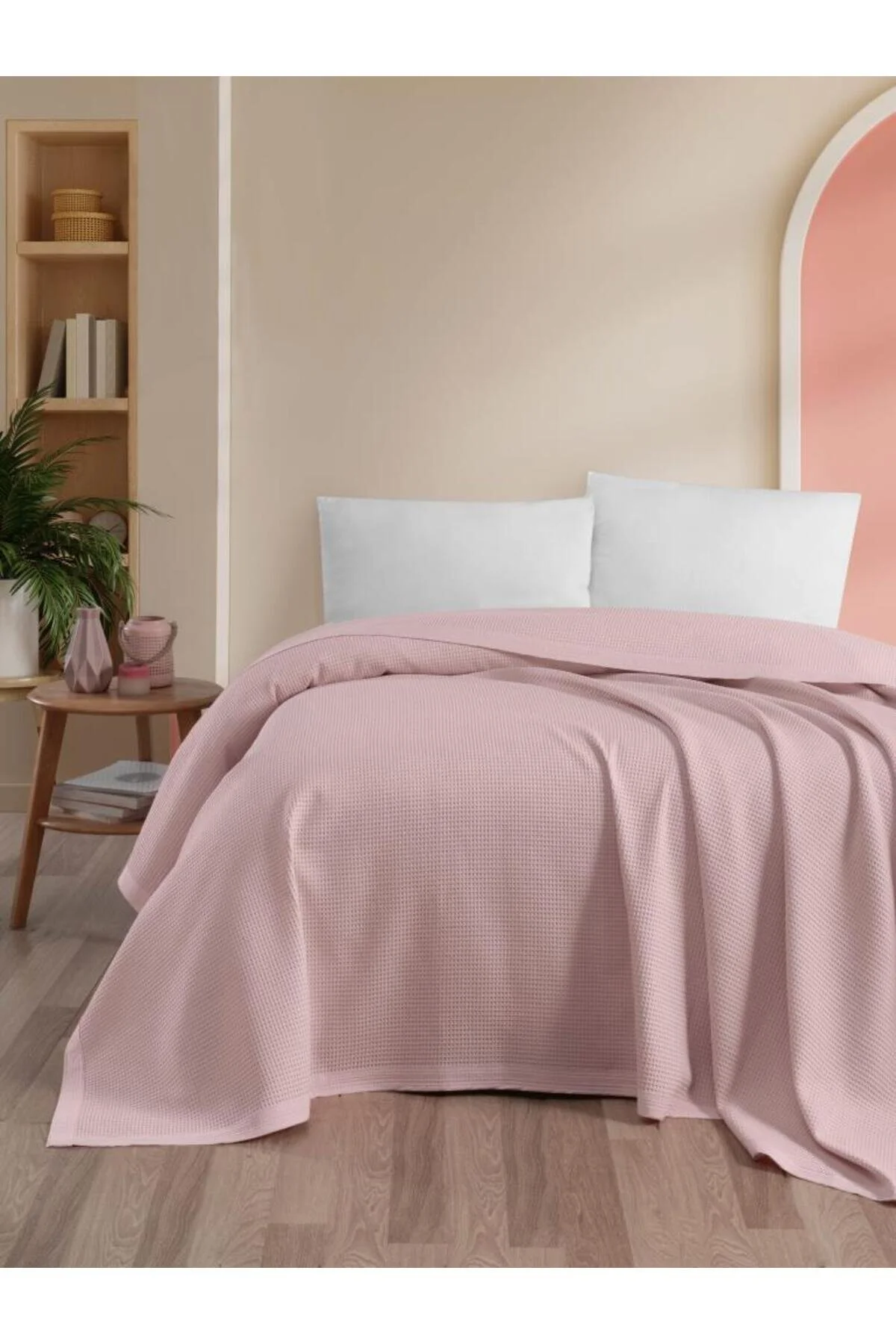 پیکه یک نفره و ست صورتی مری تهویه مطبوع پایک تک 100% پنبه 170X230 Mulberry