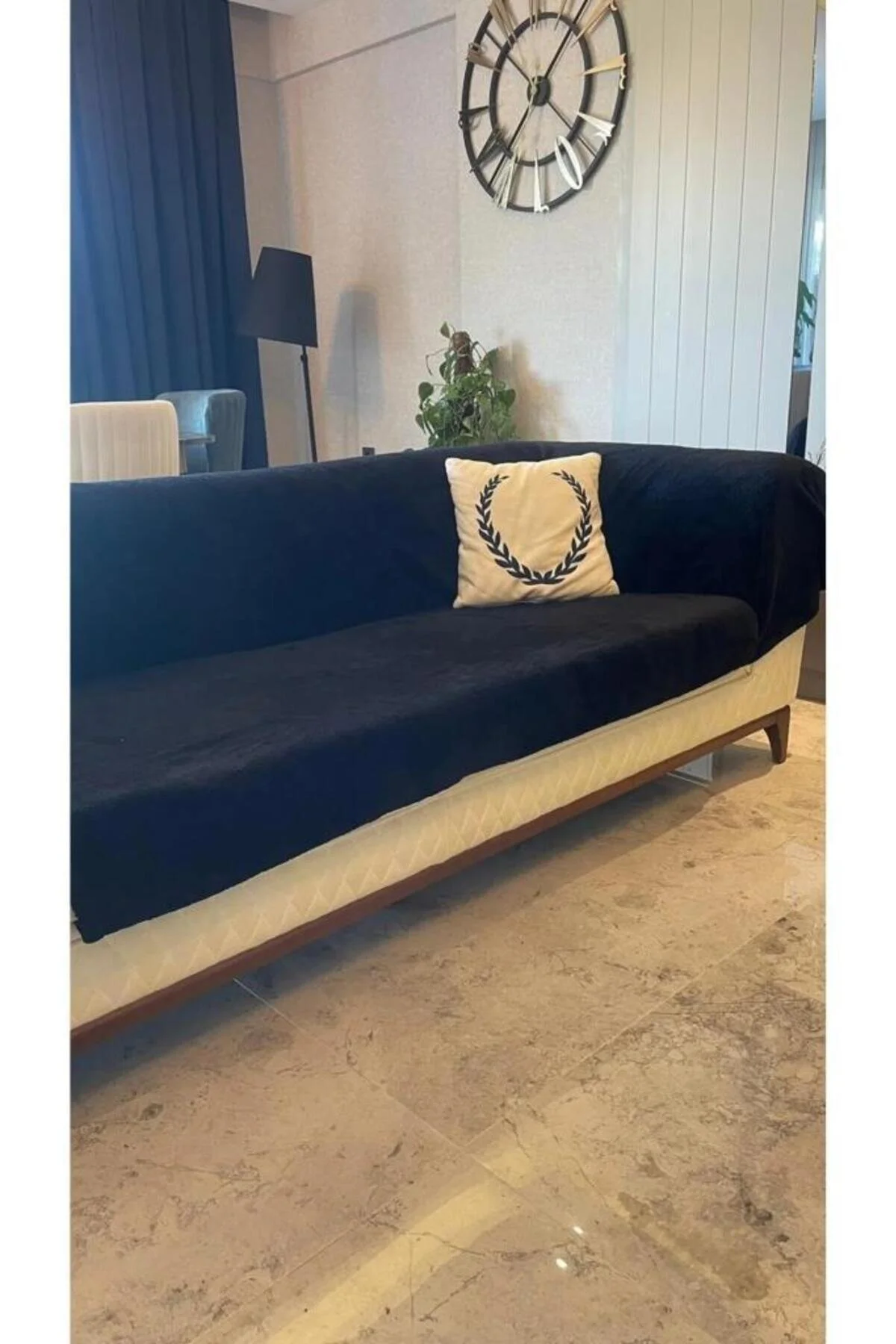 روکش مبل مشکی ول سافت 220x300 Mulberry