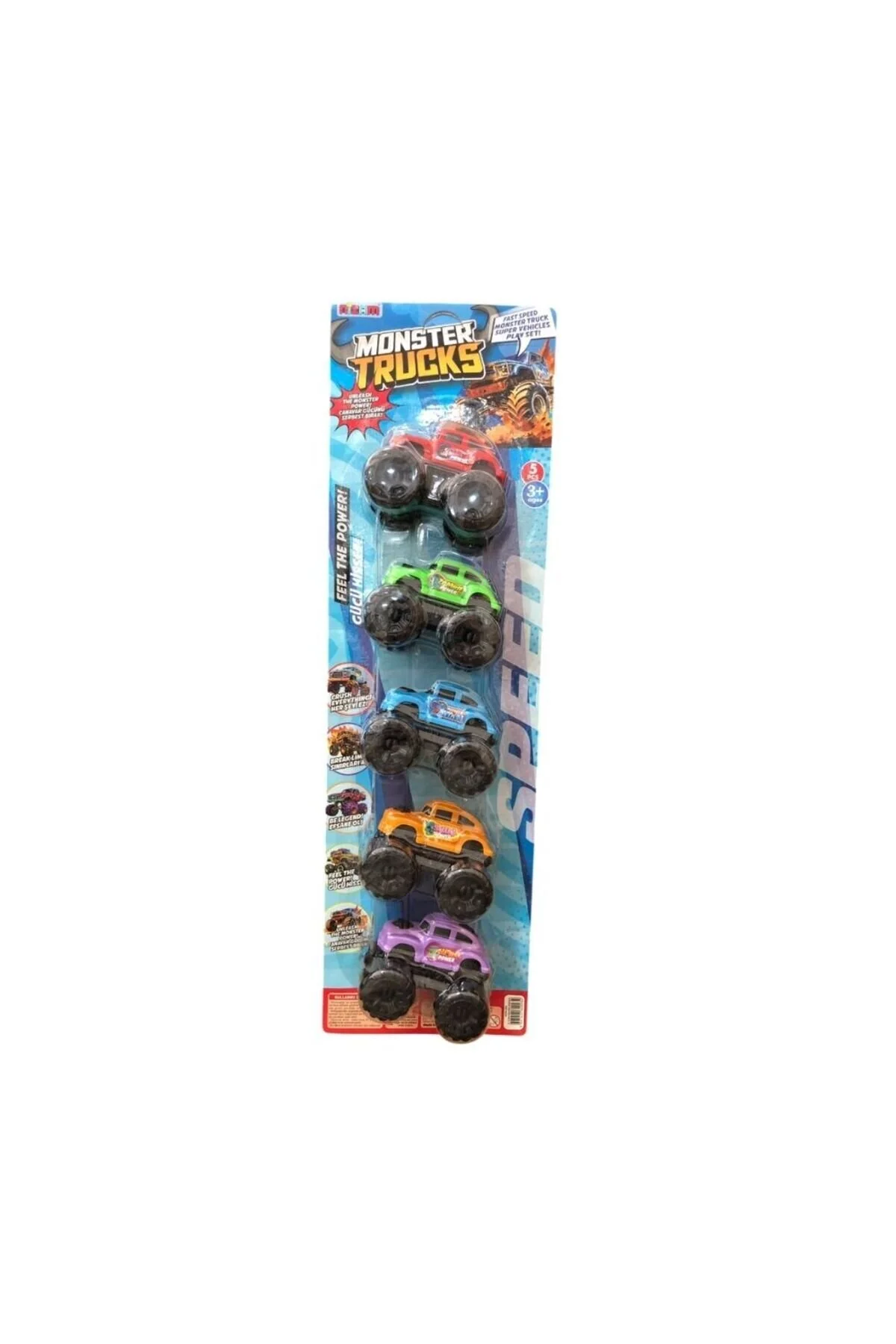 ماشین اسباب بازی 5 عدد MONSTER CAR NZM093 Nizam Plastik