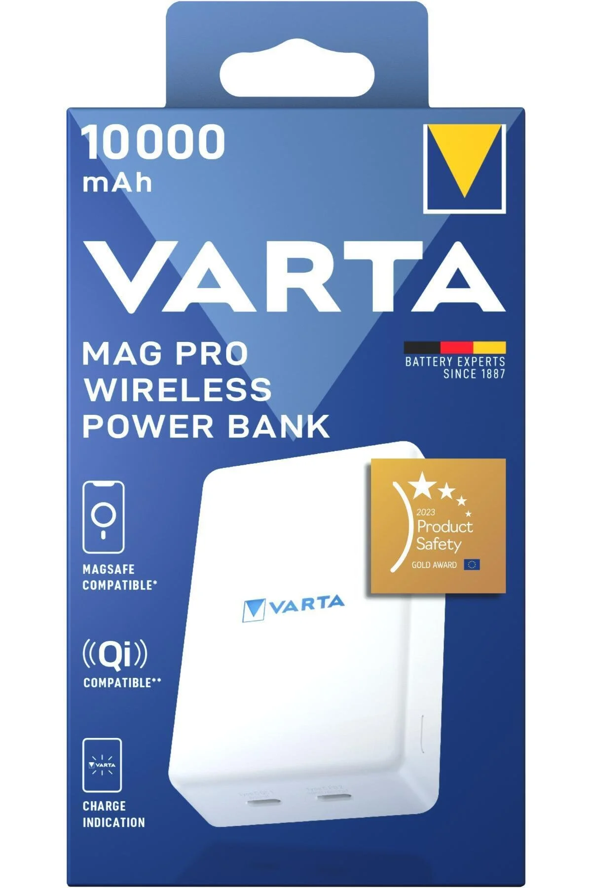 پاوربانک بی سیم MAG PRO 10000 ماه سفید اورجینال Varta