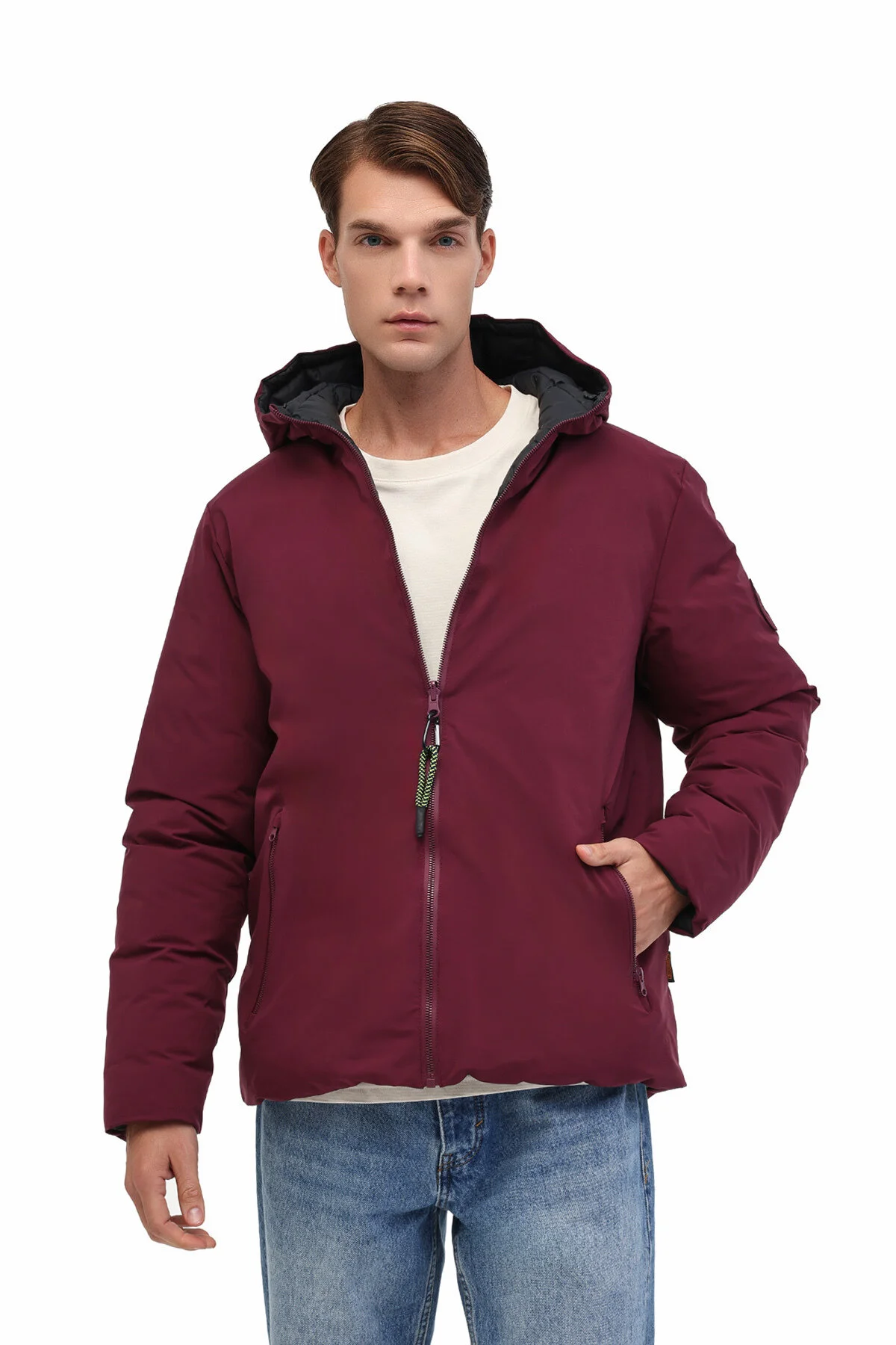 کاپشن کت مردانه ML LUCAS COAT 1N55 5PR CLARET RED Lumberjack