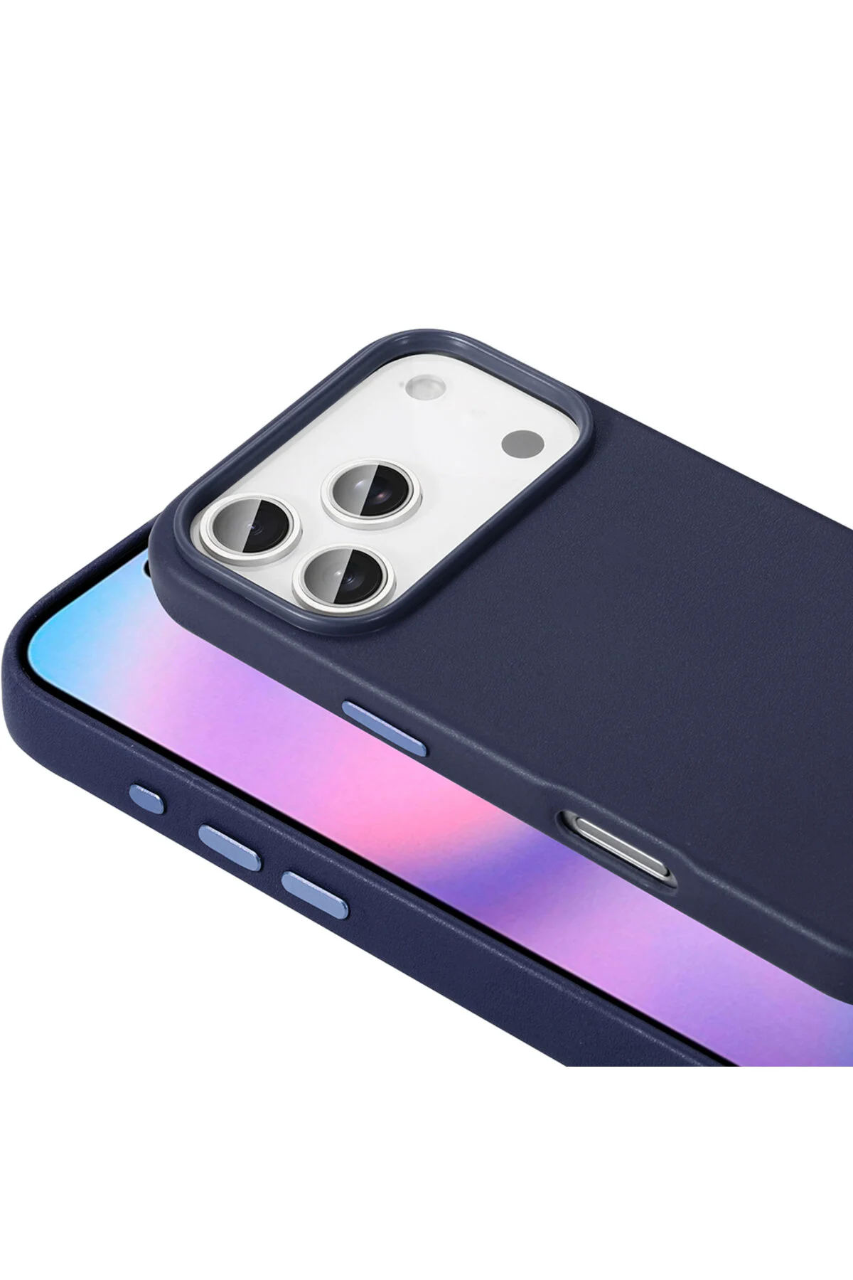 کاور و قاب محافظ IPHONE 17 PRO MAX MAGSAFE شارژ ویژه PU چرم شیک جام لوکس halkhouse