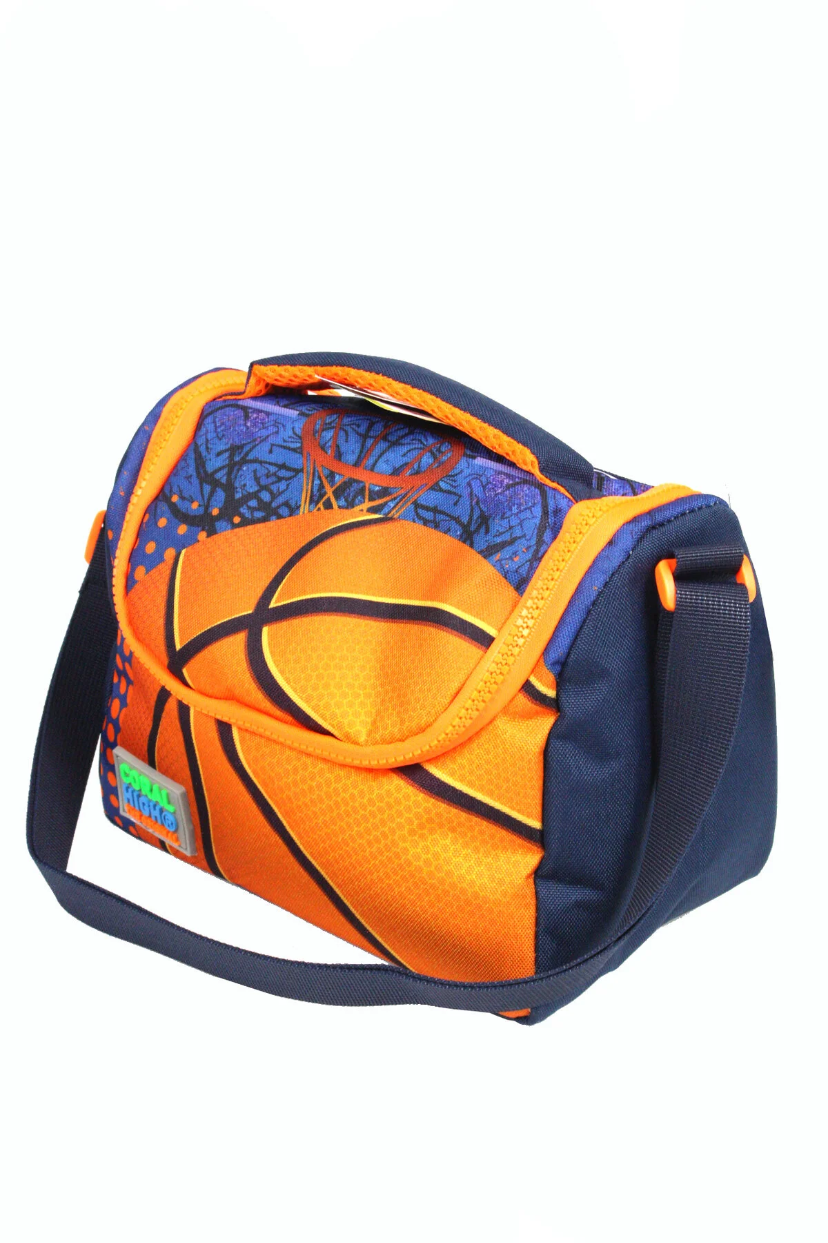 کوله پشتی CH 23776 بسکتبال ست کیف مدرسه 4 تکه و ناهار + جا خودکار بطری آب Coral High