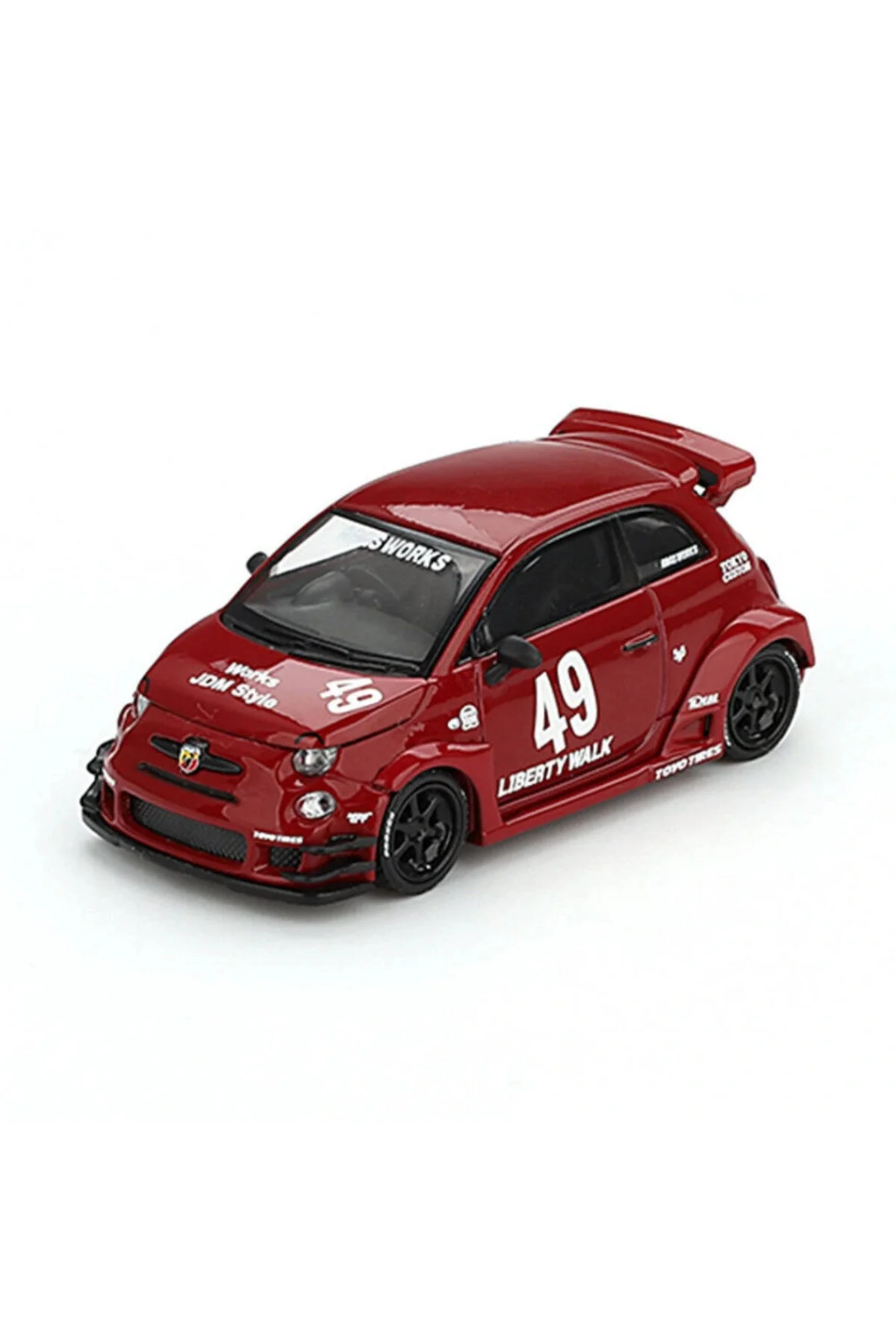مدل خودرو NESSIWORLD GT 1 64 LB WORNESSIWORLD X ABAS ABARTH 595 RED BLISTER PACK اورجینال Timboxstore