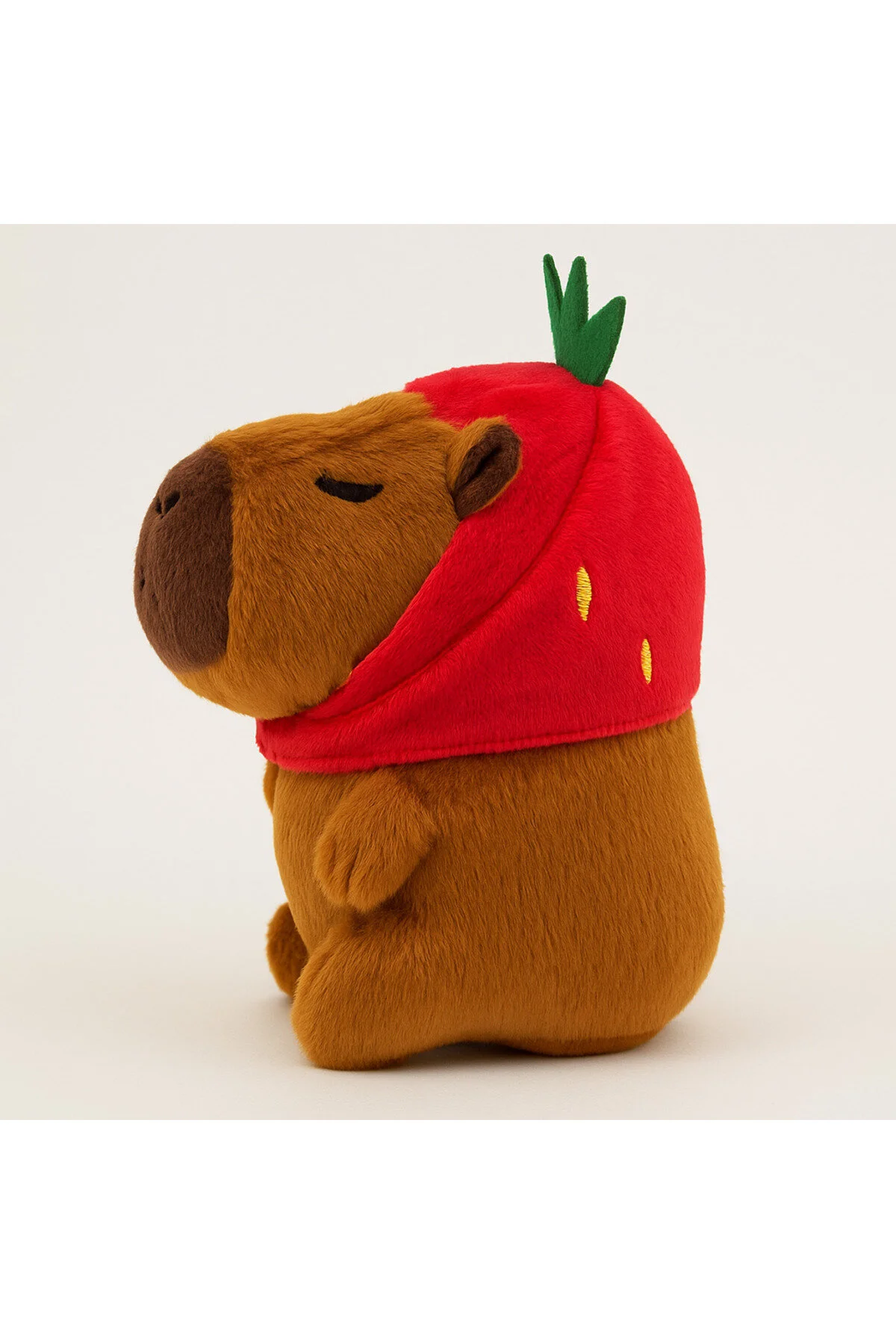 جلیقه کلید توت فرنگی جاکلیدی مخمل دار CAPYBARA اسباب بازی با کیفیت بالا Zek Store