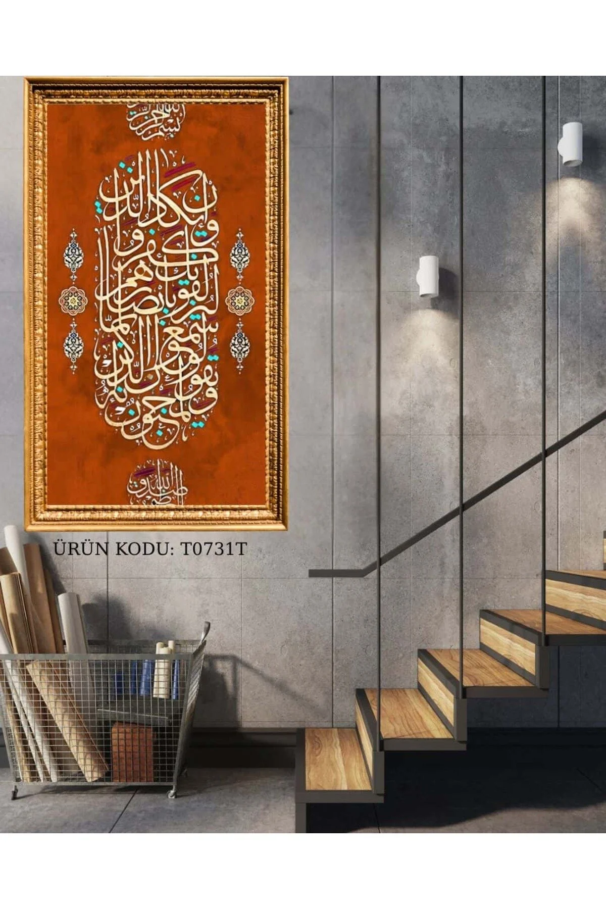 پازل نقاشی موزاییک الماس دیالندز نارنجی 36X76CM TT0731MT EVIL EYE VERSE از ترکیه Dialands Mozaik