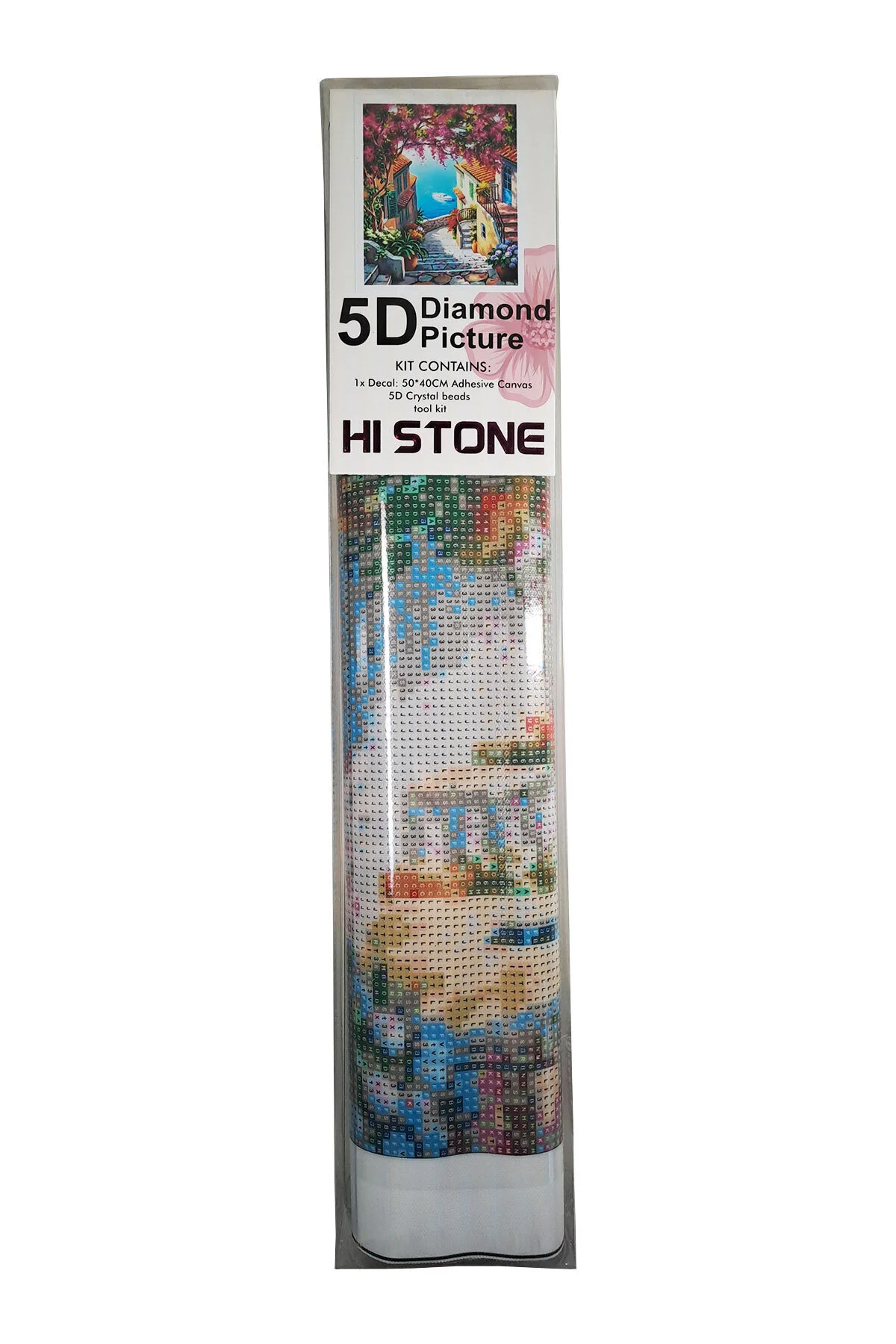 پازل کیت پردازش سنگ الماس 5 بعدی 40X50 سانتی متر الگو پله های ساحلی histone