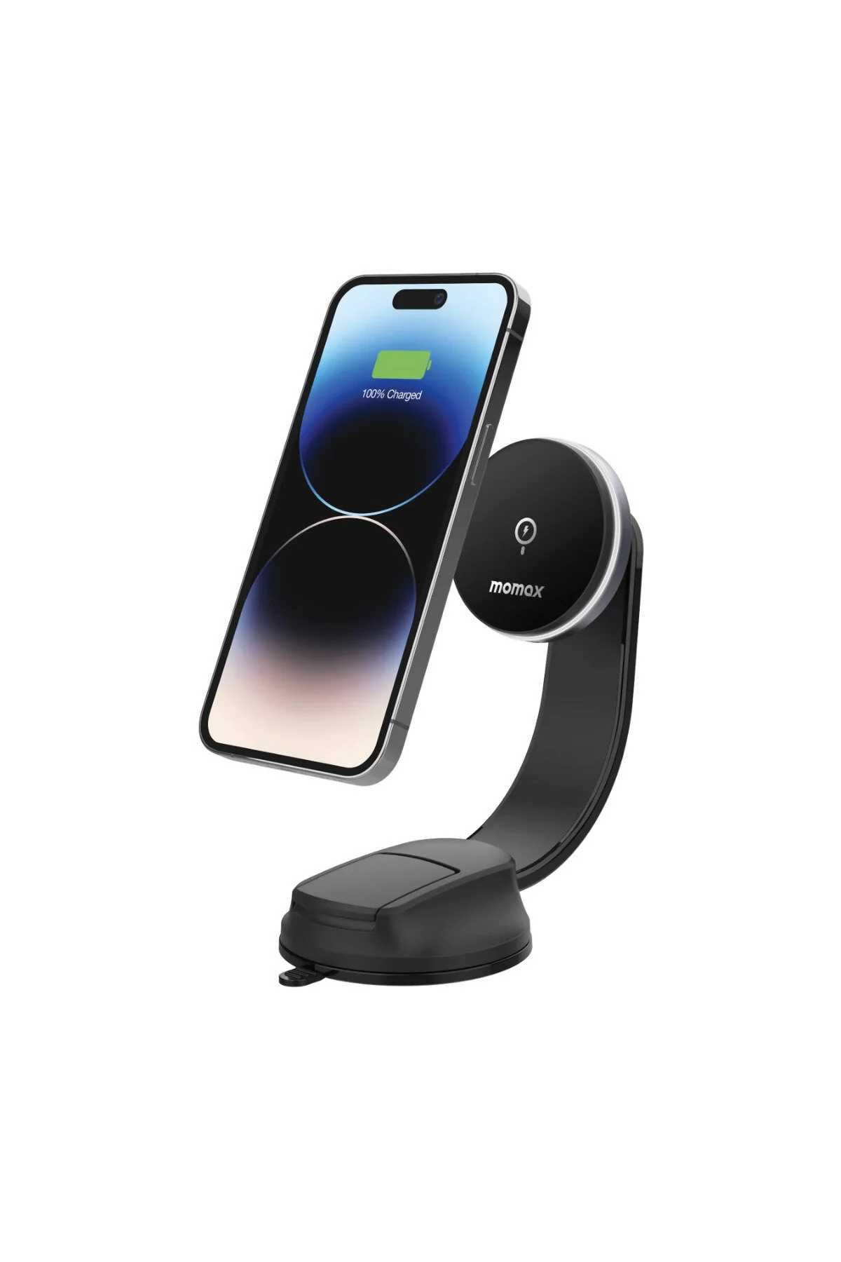 پایه نگهدارنده تلفن در خودرو Q.MAG MOUNT5 15W بی سیم مغناطیسی USB C به کابل Momax
