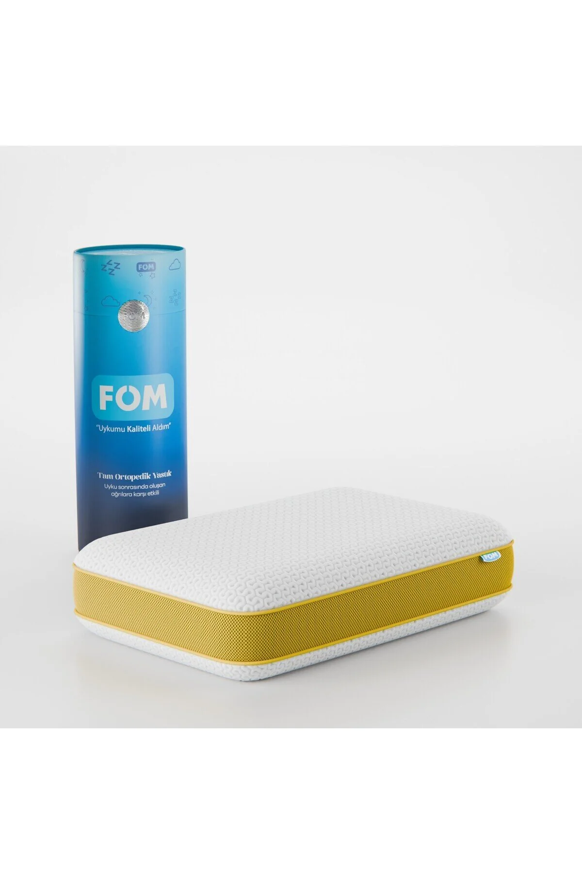 بالش زرد Tombik ماساژ ارتوپدی کامل موثر ویسکو راحت 60 40 X 13 FOM