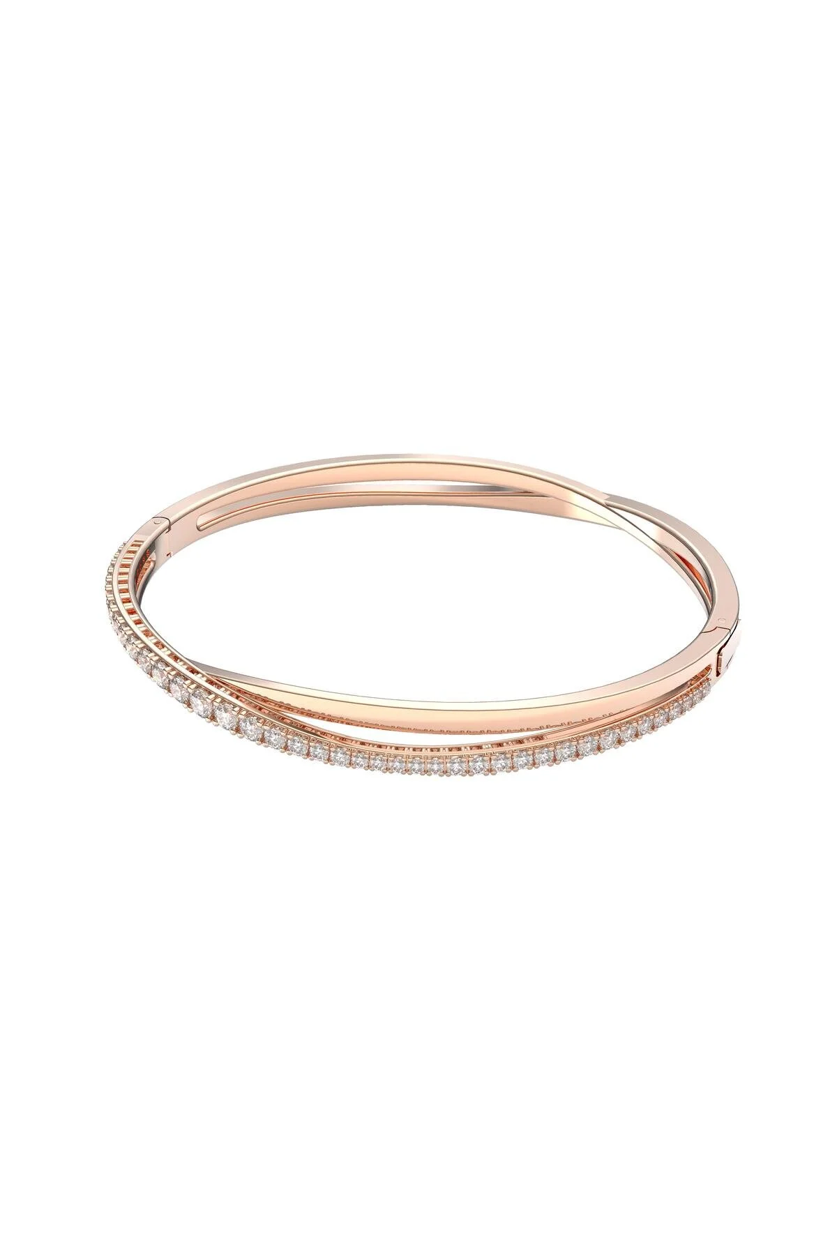 بندک زنانه پیچ و تاب دستبند 5620552: BANGLE WHOTE ROS سواروسکی اورجینال Swarovski