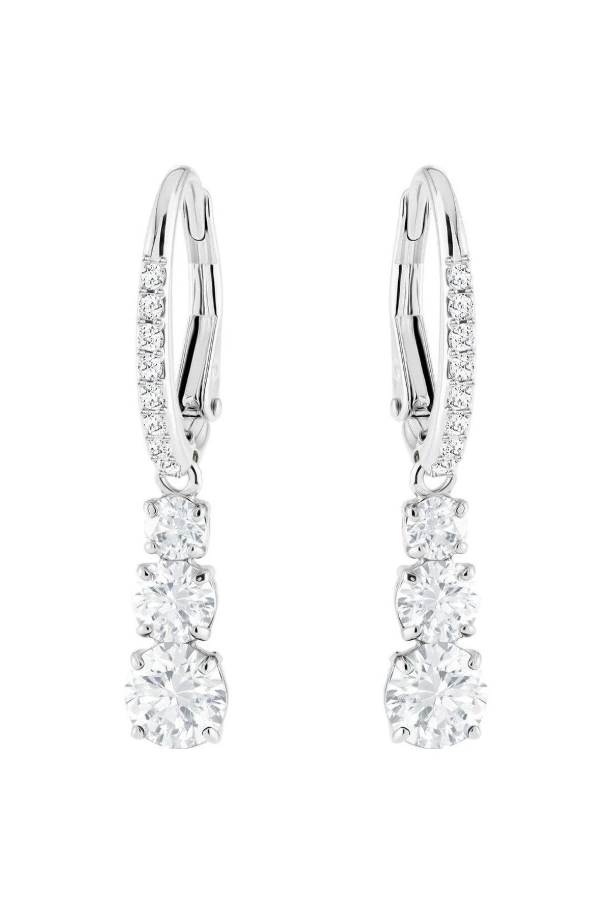 گوشواره فشن زنانه 5416155 های جذب TILOGY: PE RND CZWH RHS سواروسکی اورجینال Swarovski