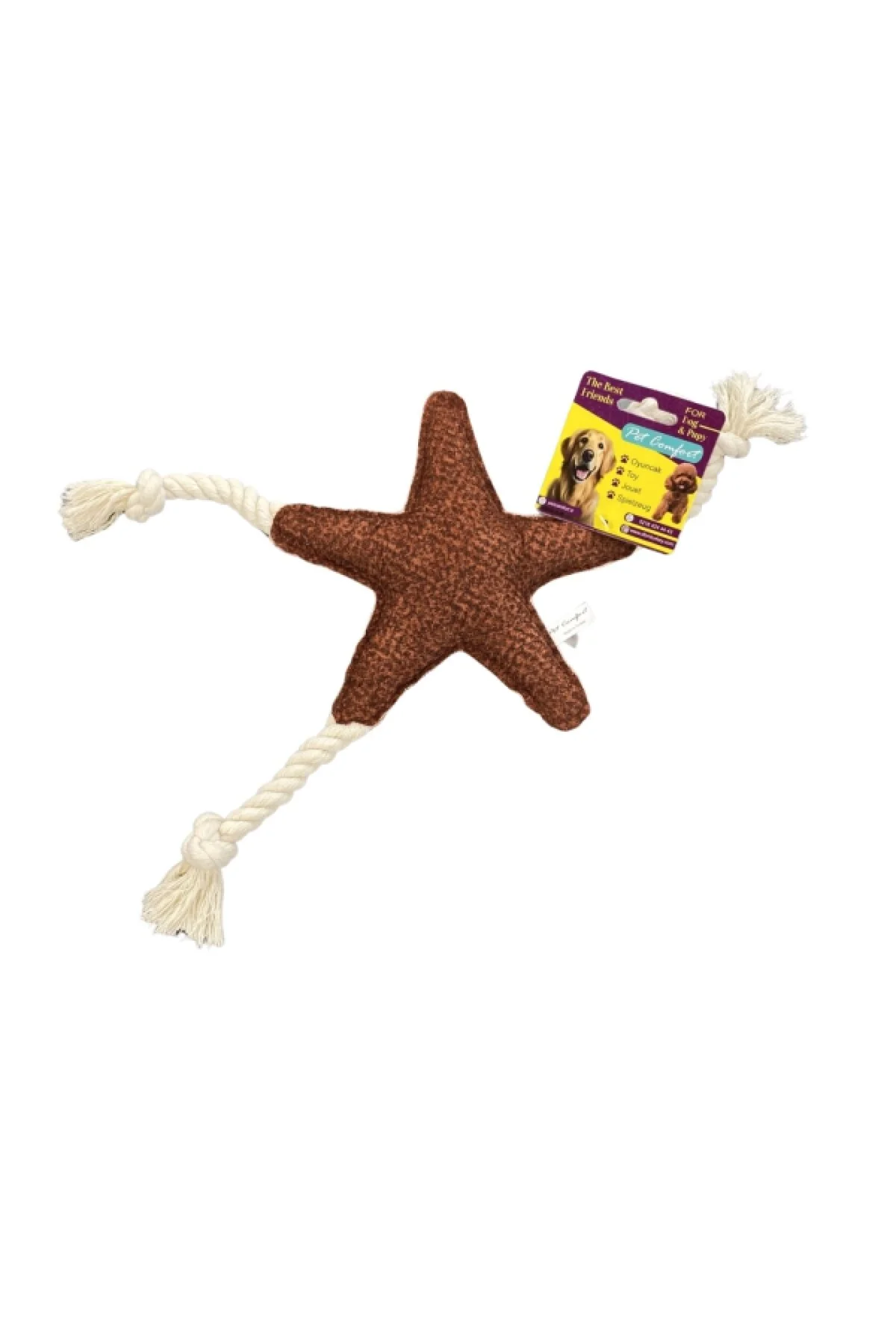 اسباب بازی سگ چند رنگ کاشی ROPE STAR Ø25CM 40CM پت کامفورت Pet Comfort