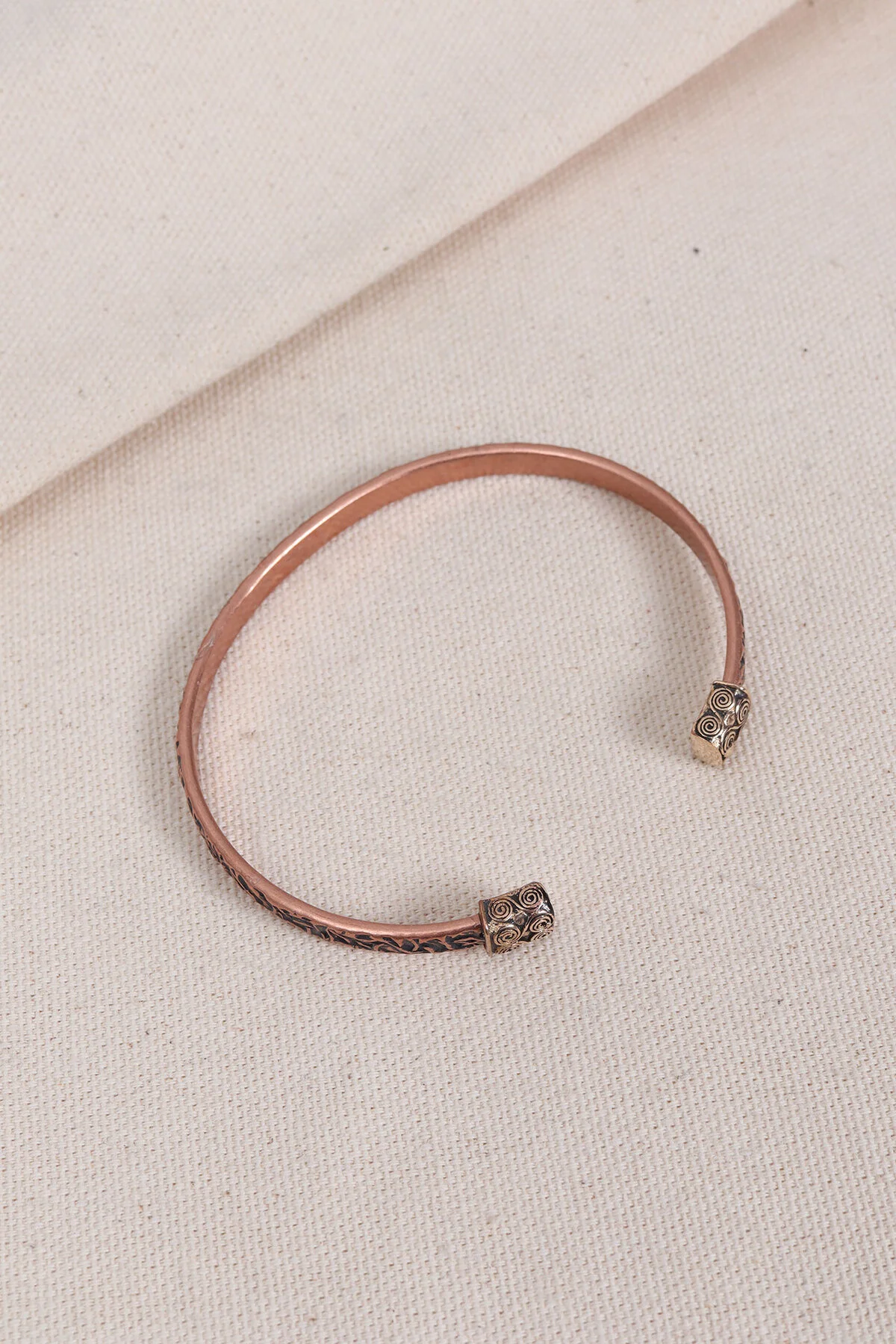 دستبند فشن مسی خالص خالکوبی شده با فیگور بی نهایت Süspüs Accessories