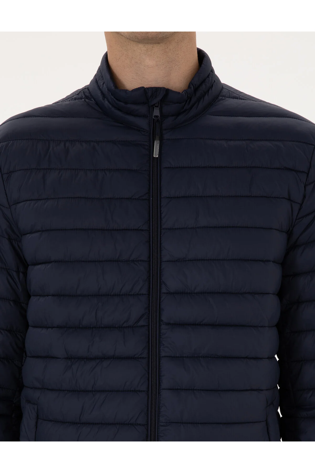 کاپشن مانتو پایه لحاف آبی سرمه ای 50313921 VR033 Pierre Cardin