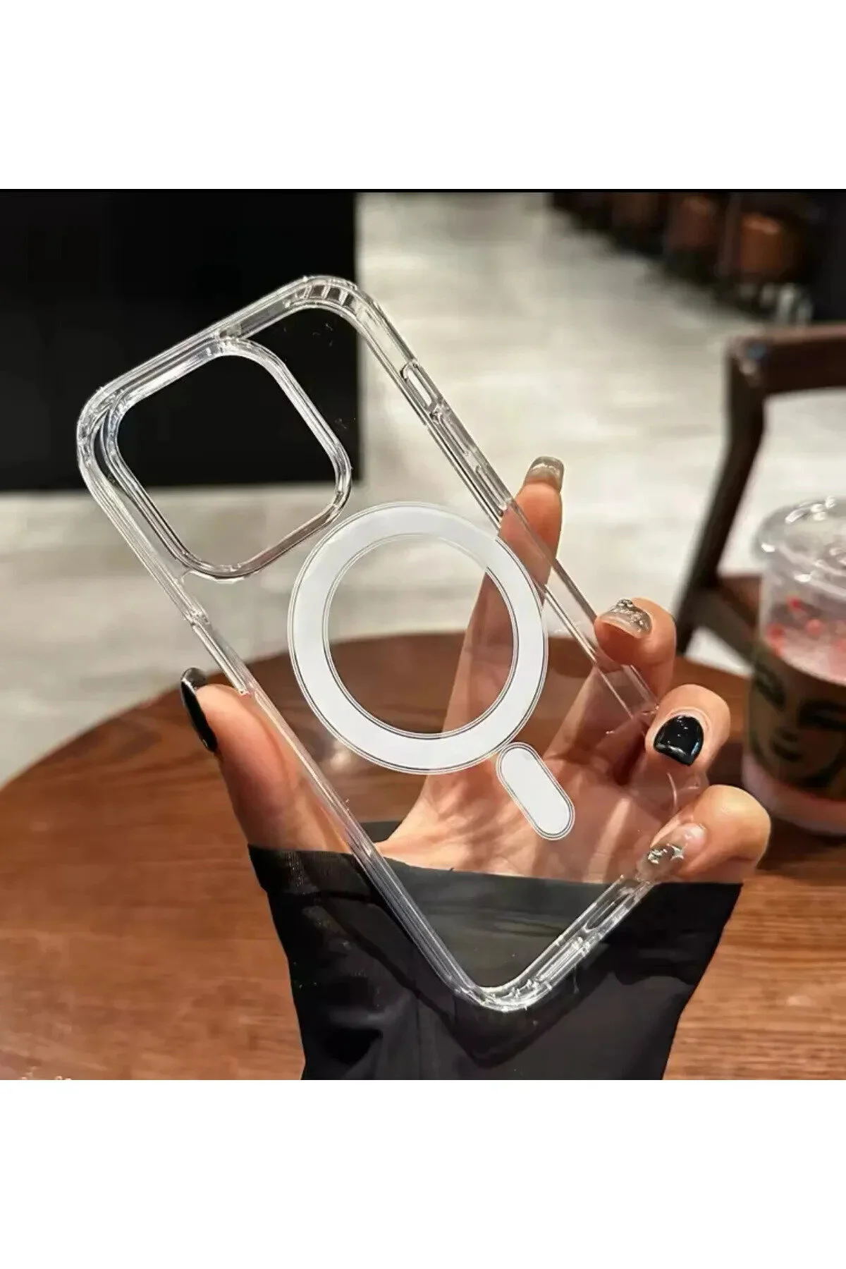 کاور و قاب APPLE IPHONE 14 PRO MAX CASE MAGSAFE شفاف ضد ضربه با قابلیت شارژ بی سیم HyperAge