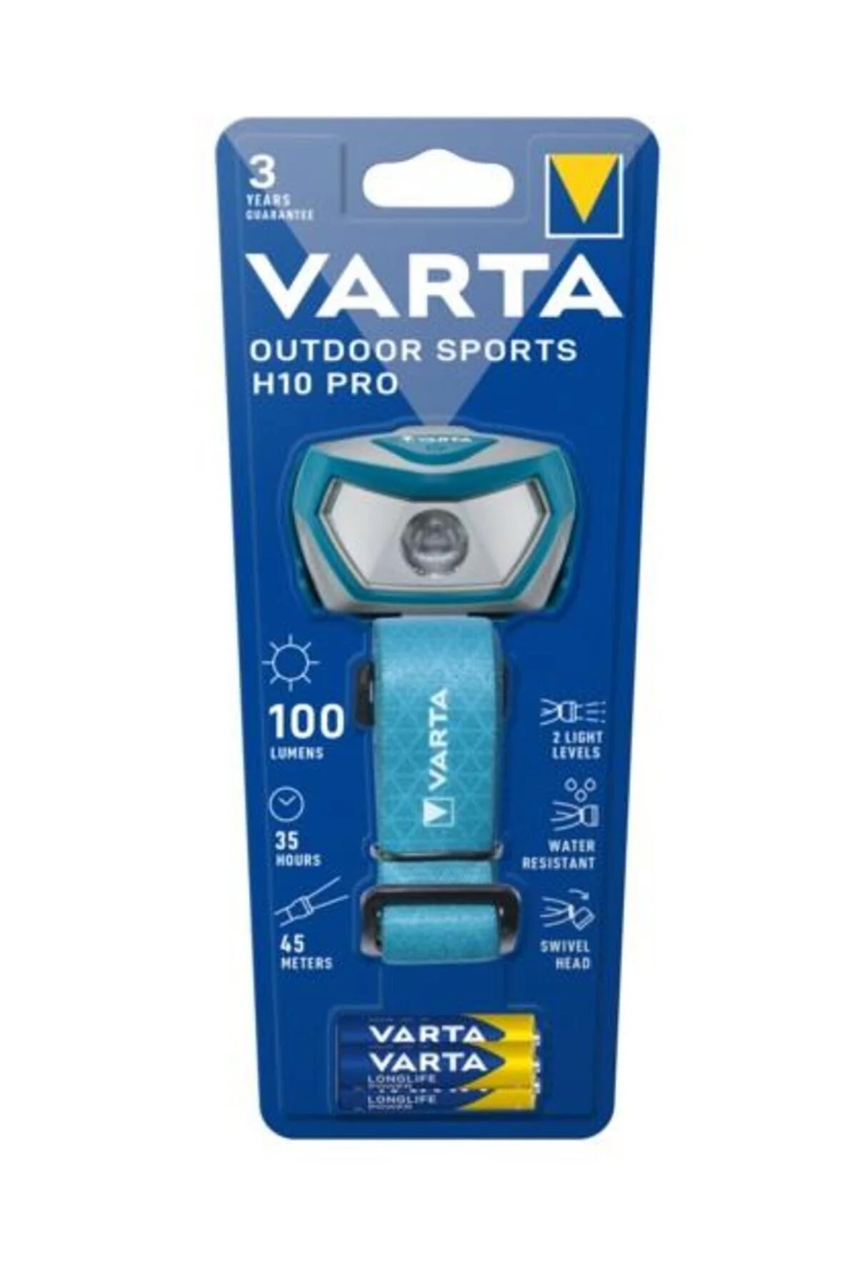 چراغ قوه 16650 OUTDOOR SPORTS H10 PRO HEADLAMP Varta