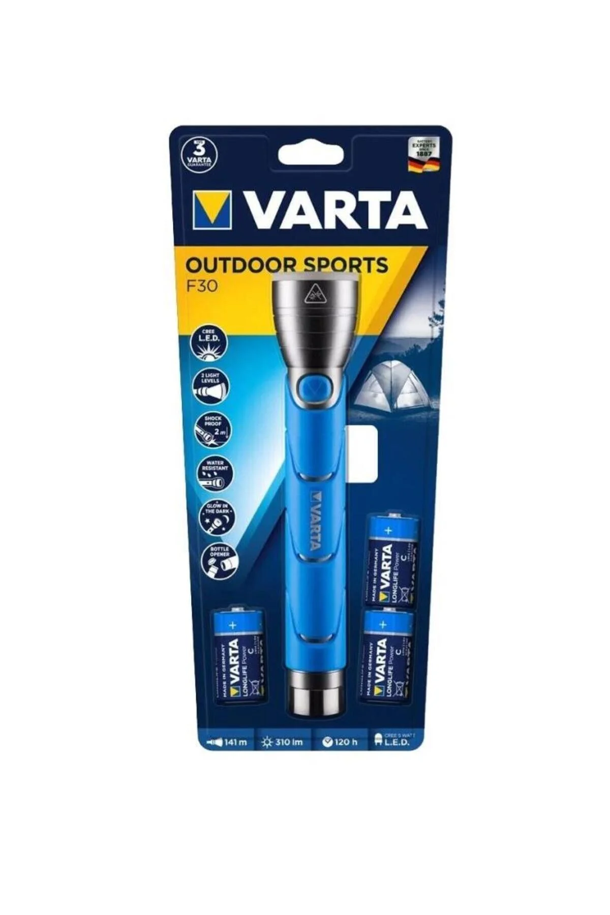 چراغ قوه 18629 F30 ورزشی در فضای باز Varta