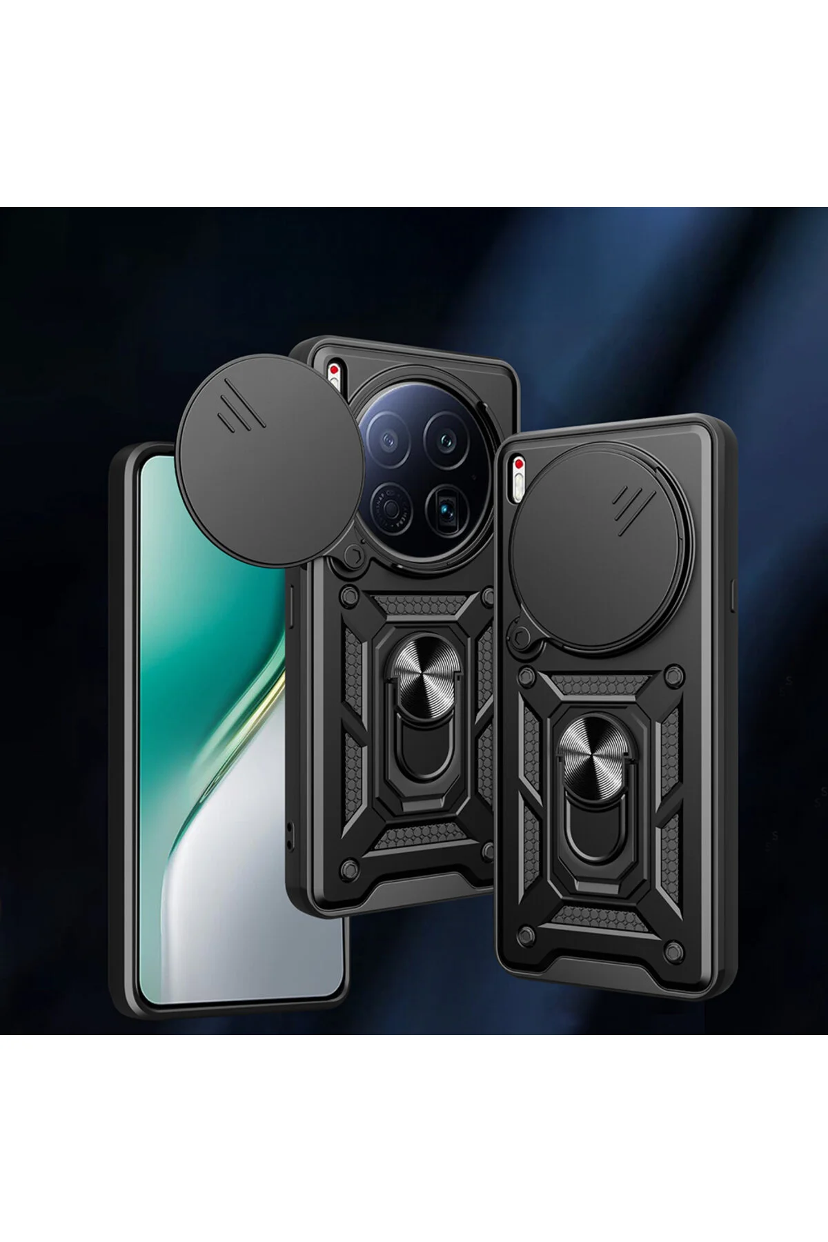 کاور و قاب محافظ تکنو CAMON 40 PREMIER 5G ARMOR با روکش مقاوم پایه حلقه کشویی کیپ‌جی‌اس‌ام Kipgsm