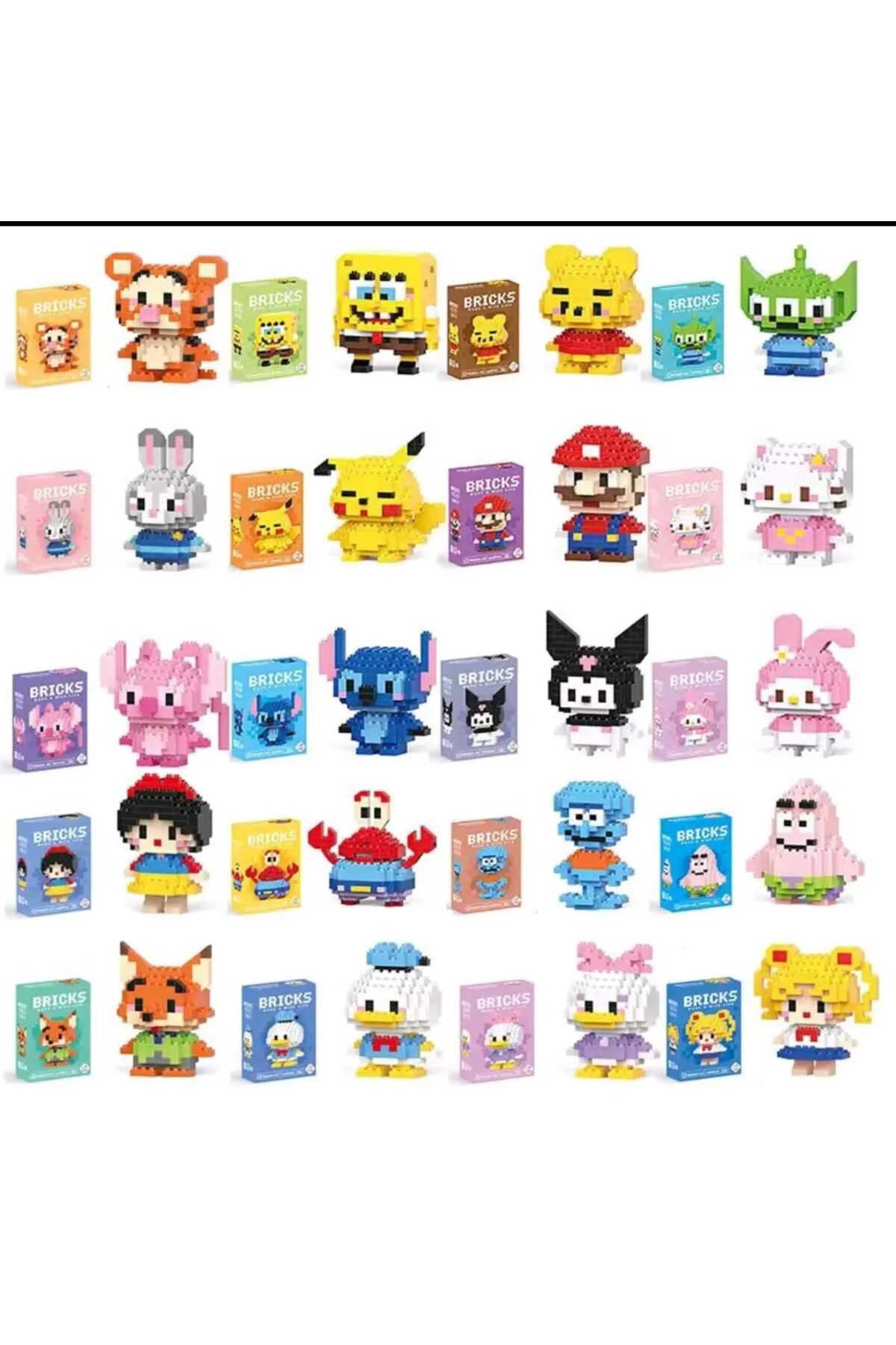 لگو و اسباب بازی های ساخت محور BRICKS HELLO KITTY LEGO – CUTE SANRIO CHARACTER MINI BUILDING TOY از ترکیه BTİCARET