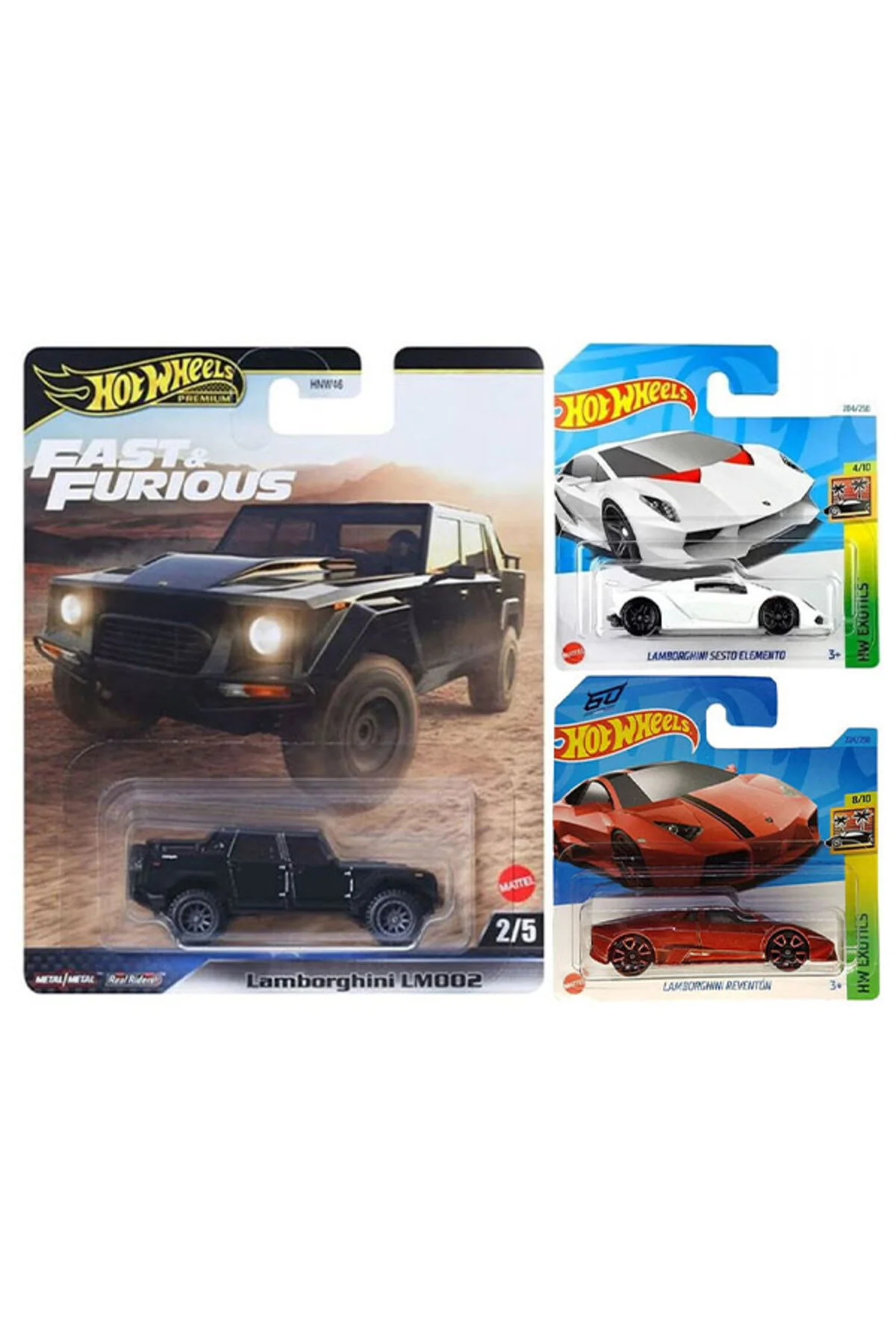 ماشین اسباب بازی مجموعه 3 خودرو لامبورگینی LM002 و سستو المانتو رونتون 1 64 از ترکیه HOT WHEELS