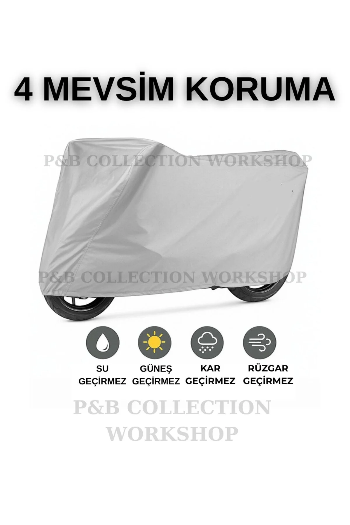چادر موتورسیکلت کوله پشتی YAMAHA X MAX 300 ABS سازگار لینک با قفل خاکستری محافظ 4 فصل P&B COLLECTION WORKSHOP