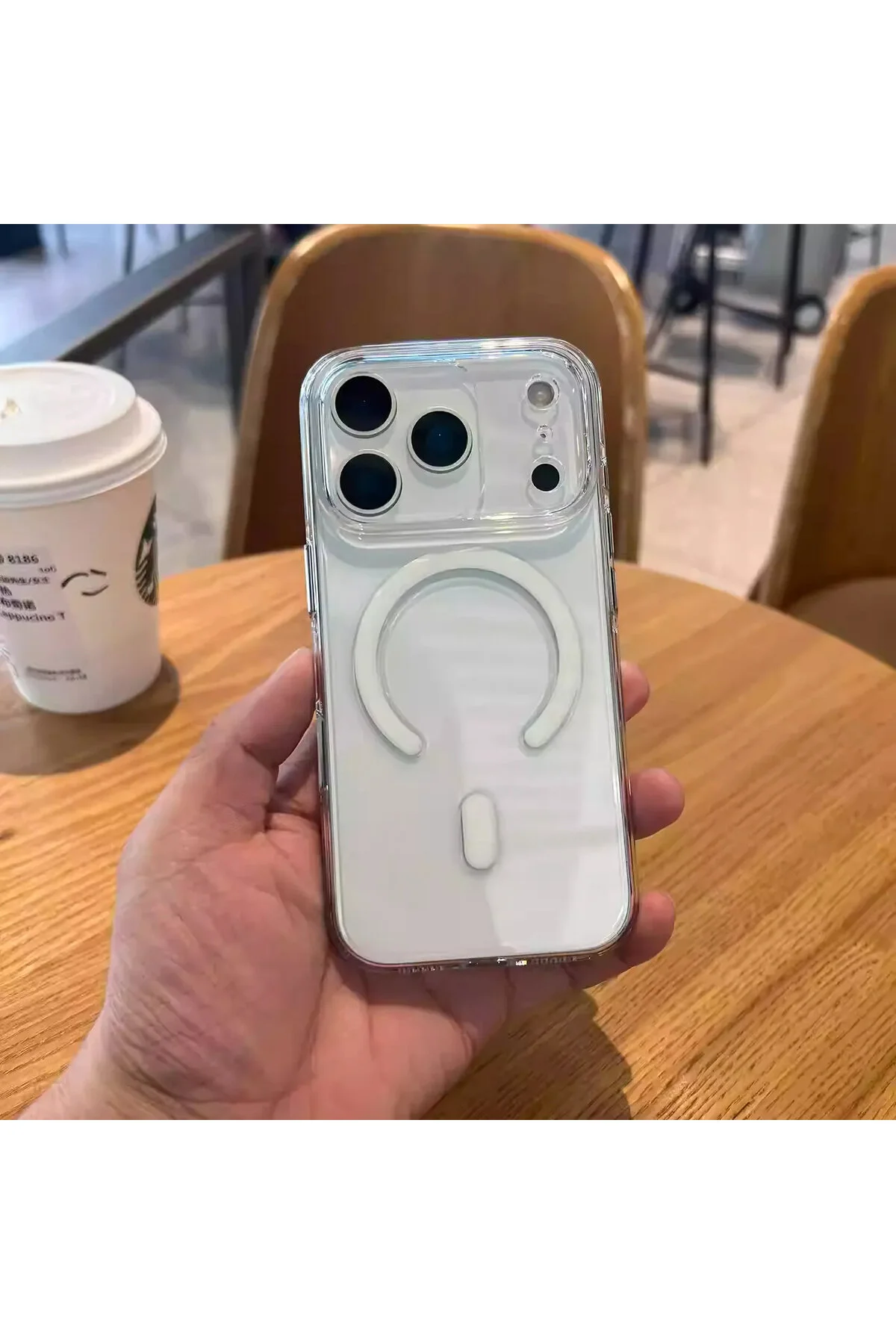 کاور و قاب نازک غیر زرد آیفون 17 پرو مکس دوربین شارژ MAGSAFE محافظ تلفن کریپتو اولترا هیبریدی Lopard