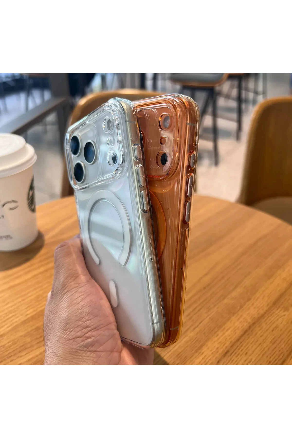 کاور و قاب نازک غیر زرد آیفون 17 پرو مکس دوربین شارژ MAGSAFE محافظ تلفن کریپتو اولترا هیبریدی Lopard