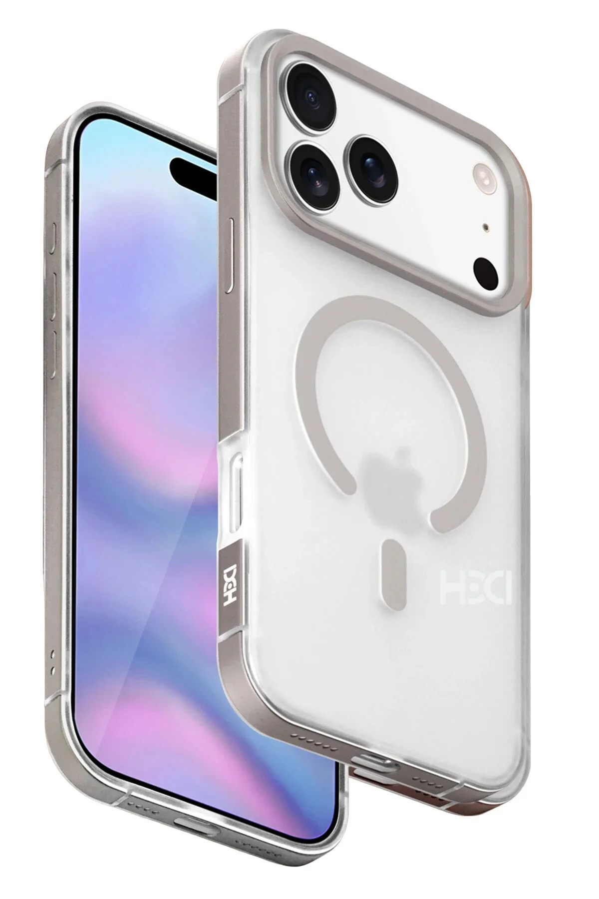 کاور و قاب APPLE IPHONE 17 PRO MAX HBC 394 HIMALAYAS MAGSAFE COVER TITAN GREY Fuchsia