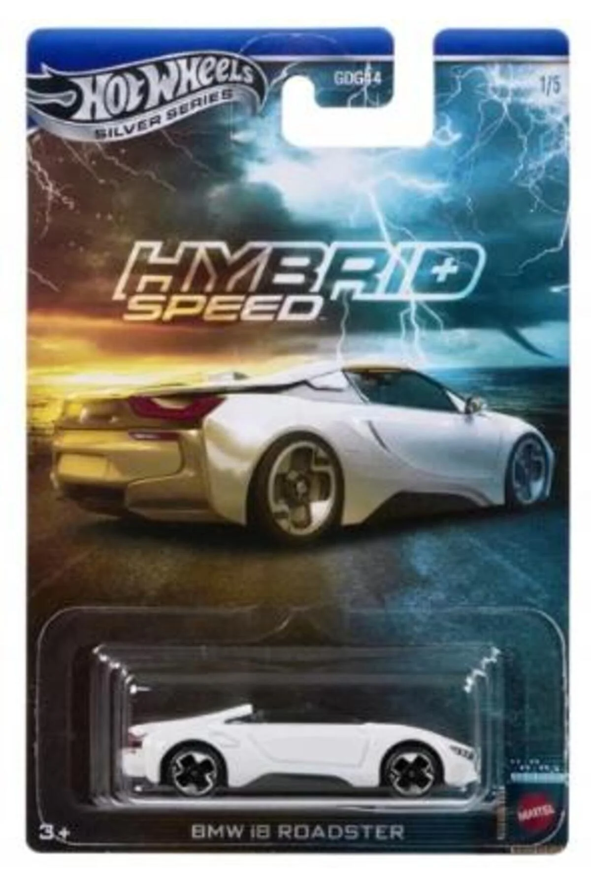 ماشین اسباب بازی هیبریدی اسپید BMW I8 رودستر JCB76 از ترکیه HOT WHEELS