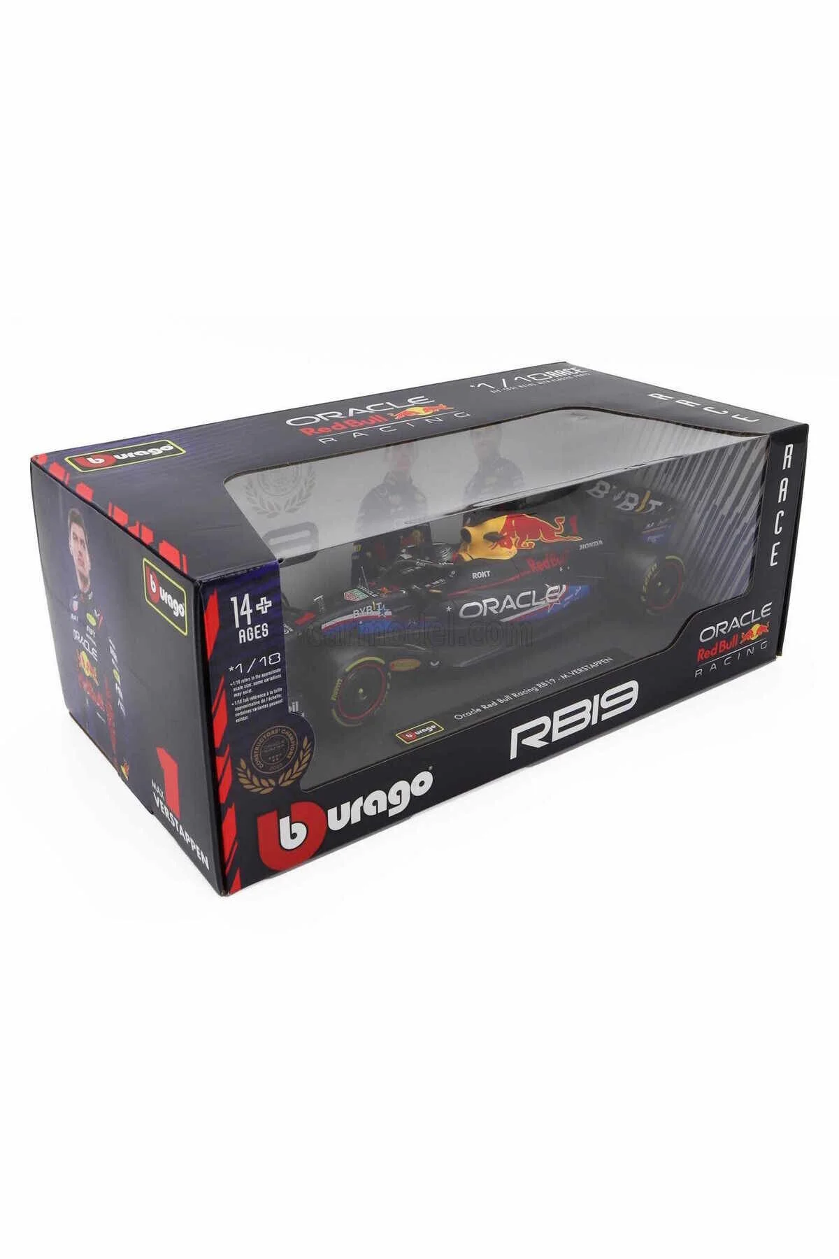 مدل خودرو 1 18 RED BULL F1 RACING N WORLD CHAMPION 2023 MAX VERSTAPPEN اورجینال Burago