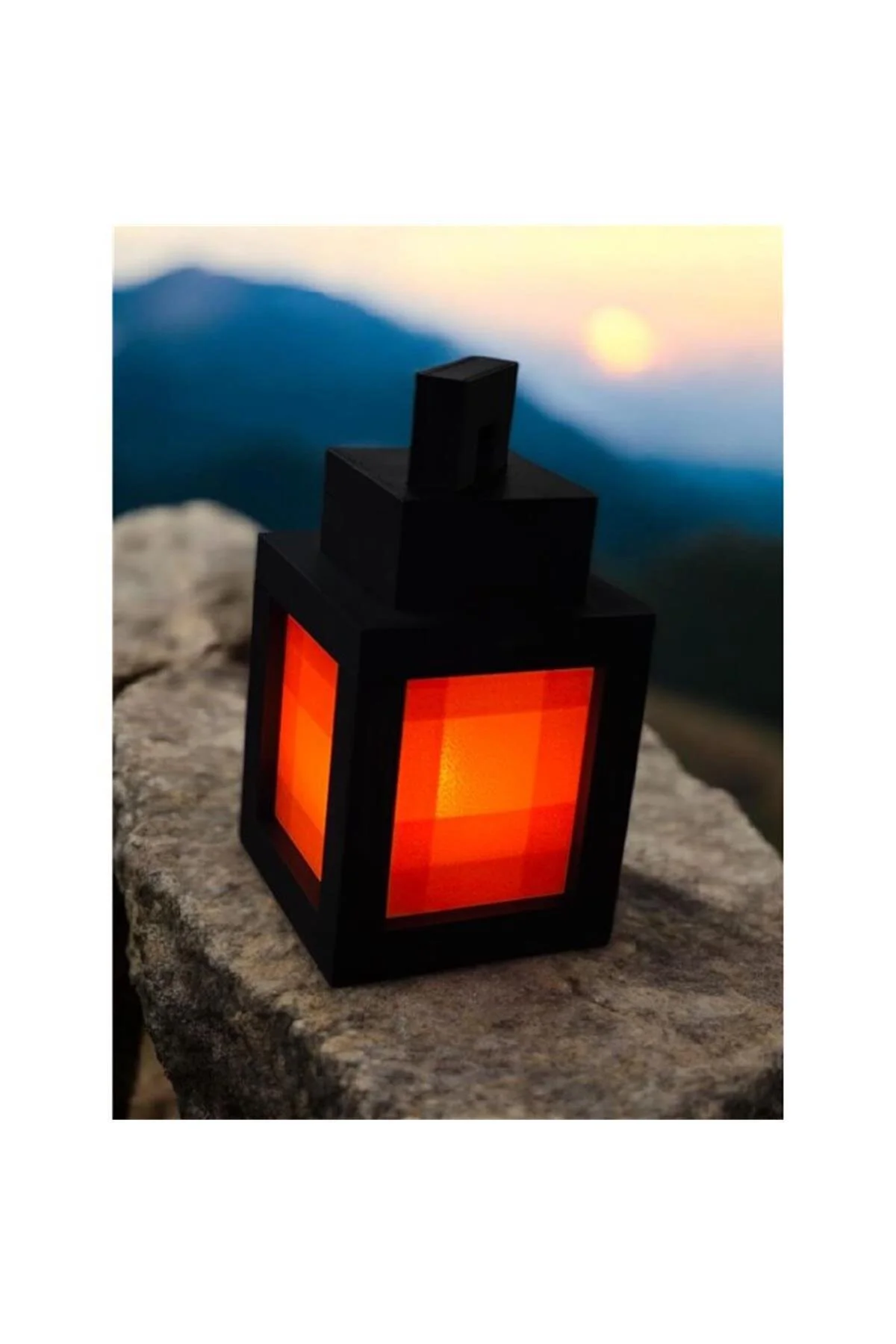 چراغ رومیزی و خواب شب LED نارنجی سبک MINECRAFT ایده آل برای دکوراسیون گرم شیک. Empressco