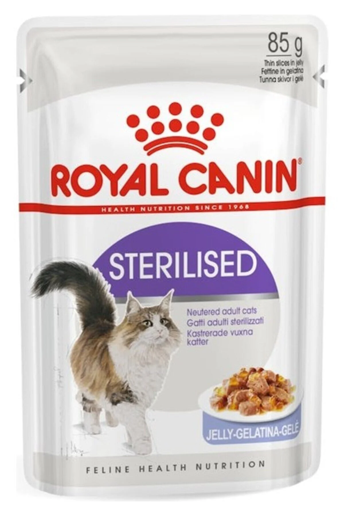 اسباب بازی گربه ژله استریل 85 گرم 12 عدد Royal Canin