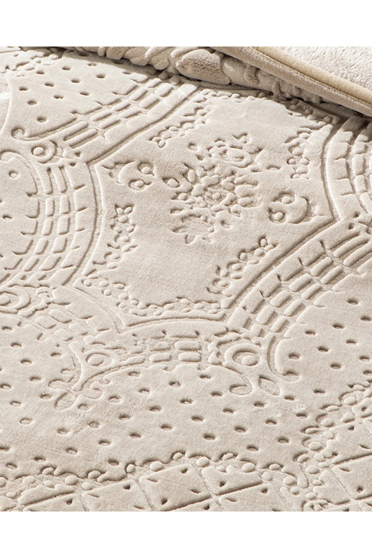 English Home پتوی دو نفره Emboss 200x220 سانتی متری بژ
