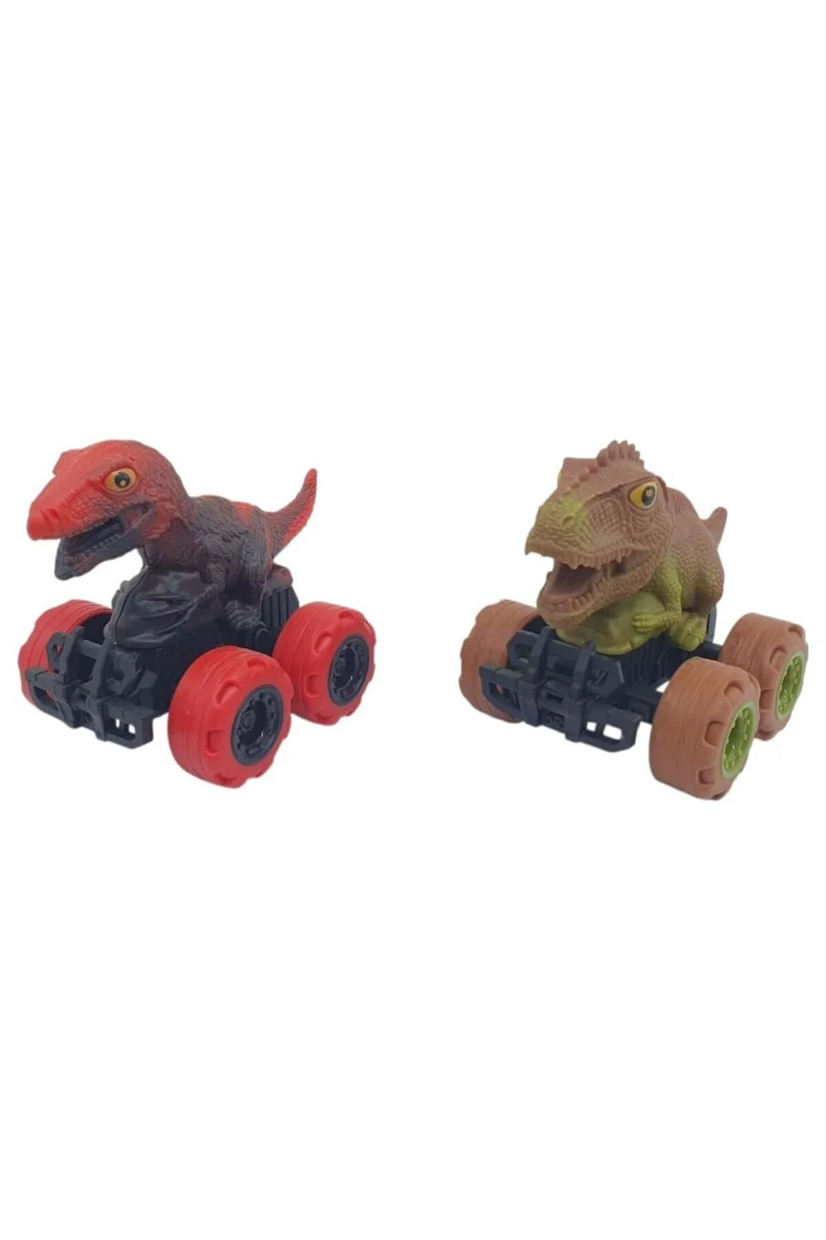 ماشین اسباب بازی دایناسور اصطکاکی 2 عدد سانتی متر TRICERATOPS & STEGOSAURUS Bigelal