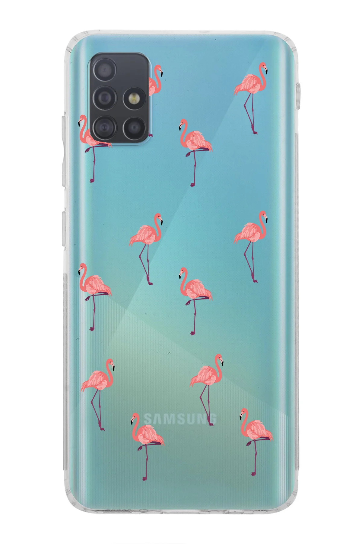 کاور و قاب گوشی شفاف سیلیکونی نرم طرح دار سازگار با SAMSUNG GALAXY A71 Elorakılıf