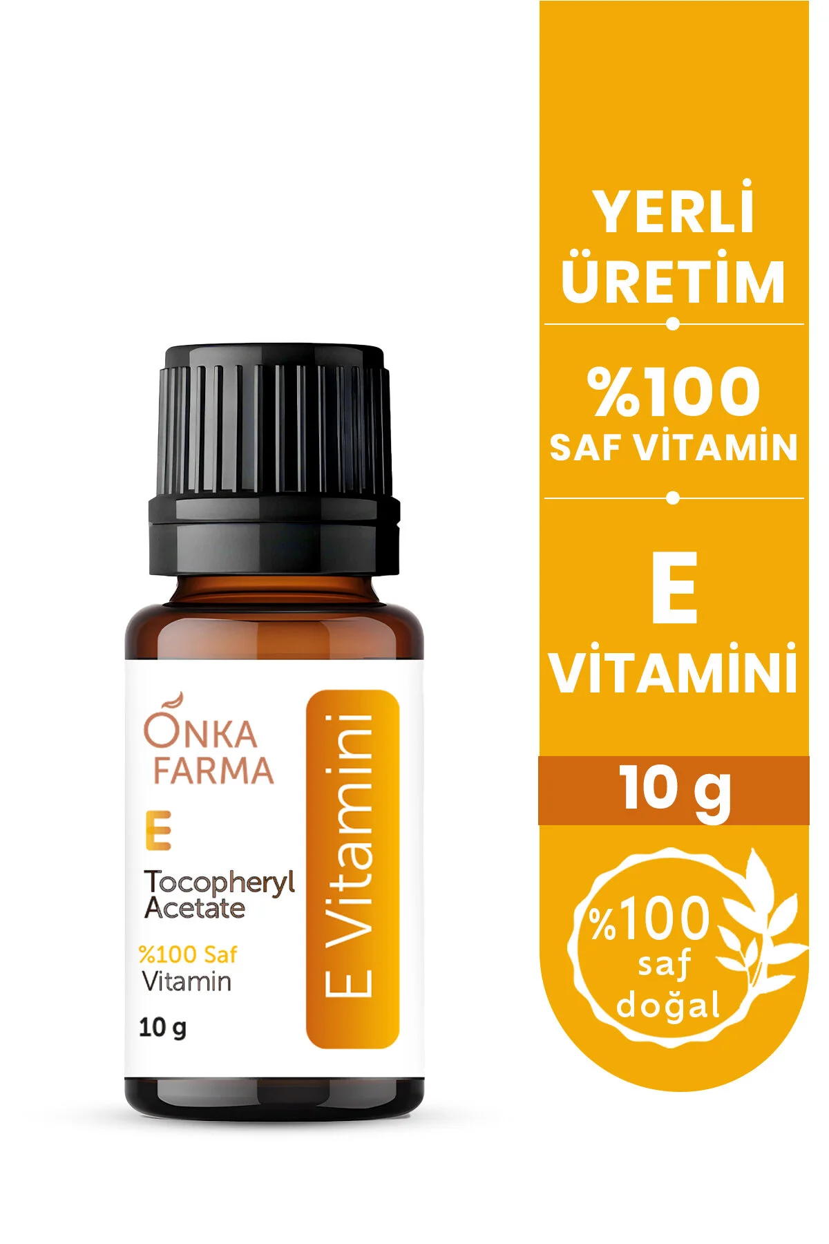 روغن مراقبتی ویتامین E خالص 10 گرم مناسب برای پوست OnkaFarma